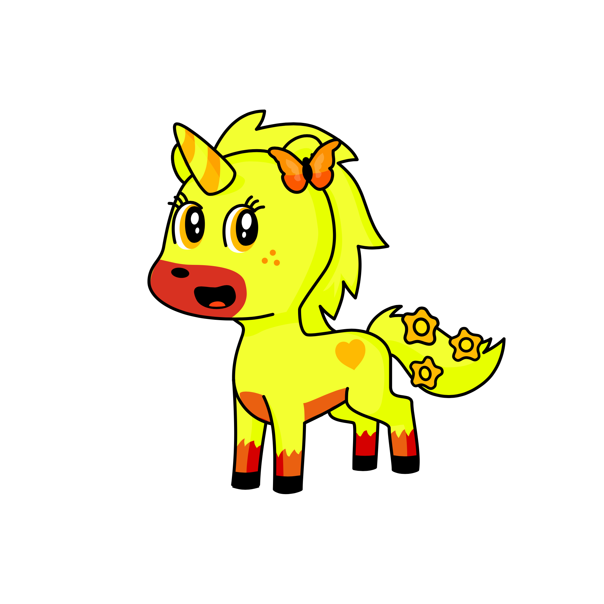 Pot of Gold, the unicorn