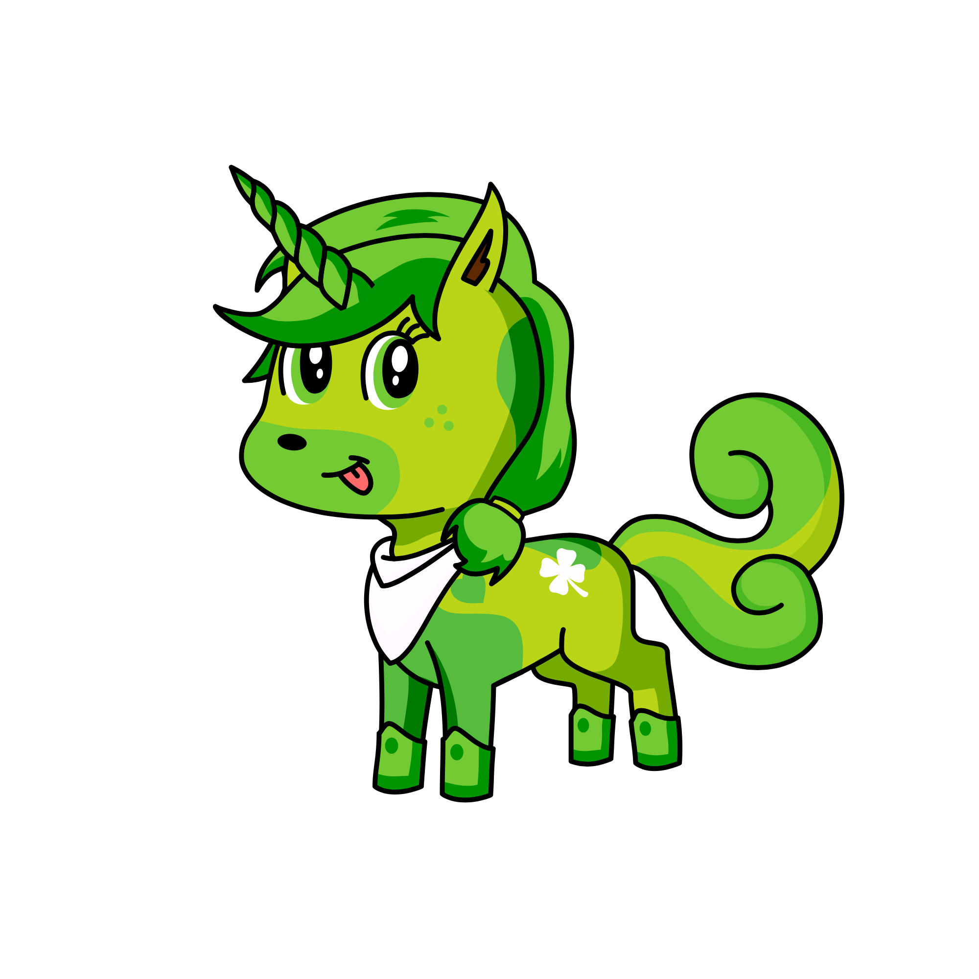 Shamrock, the unicorn