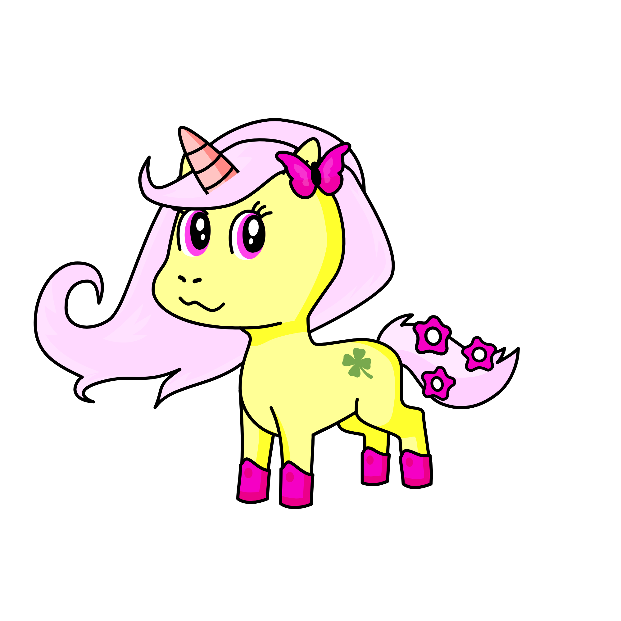 fluttershy, the unicorn