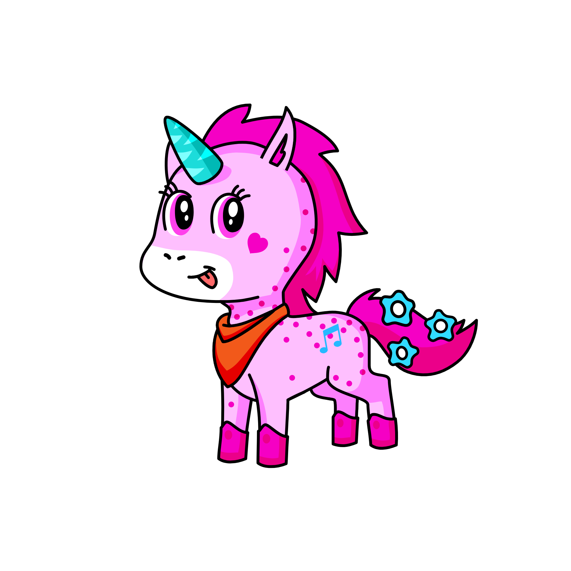 Unicornio bonito, the unicorn
