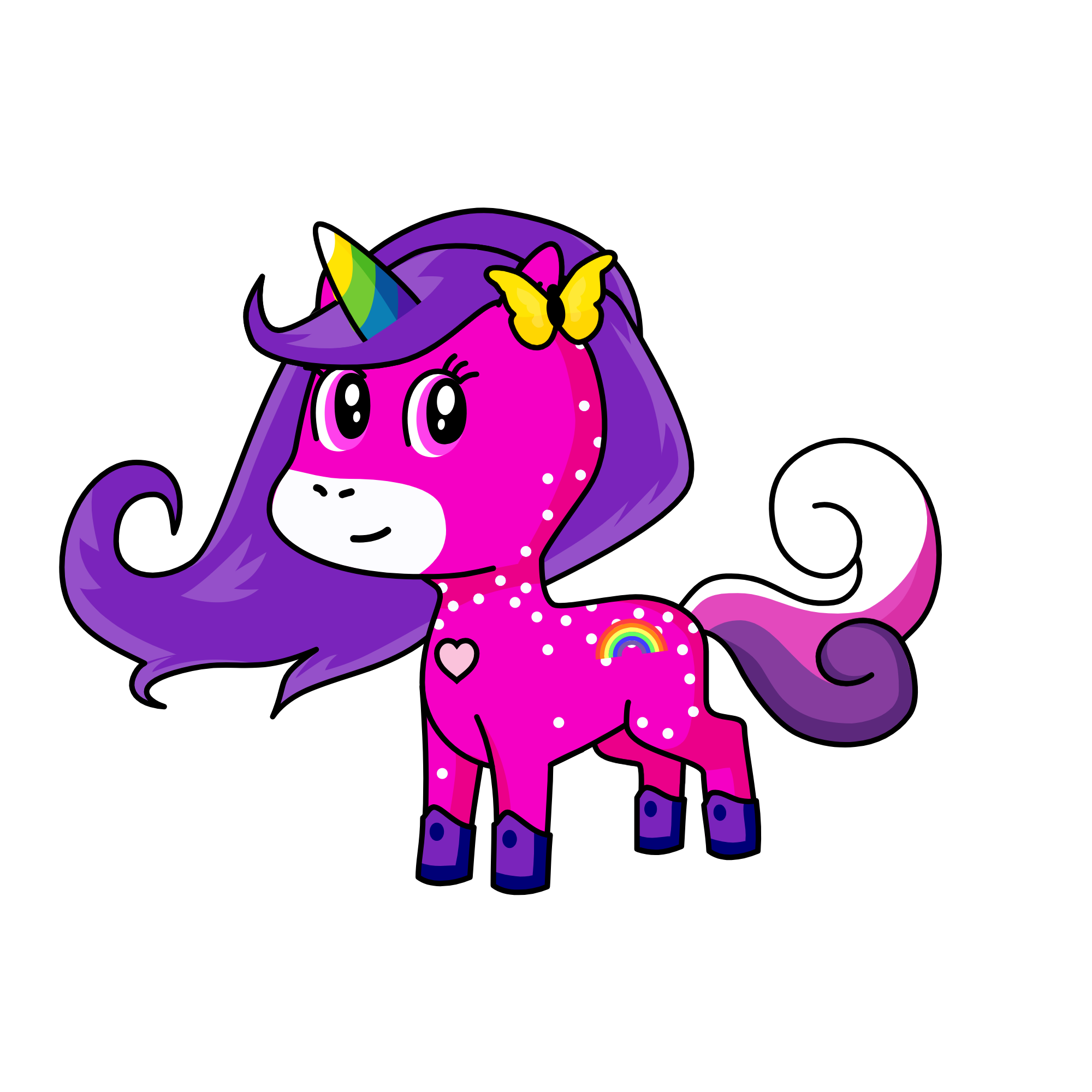 Pinky, the unicorn