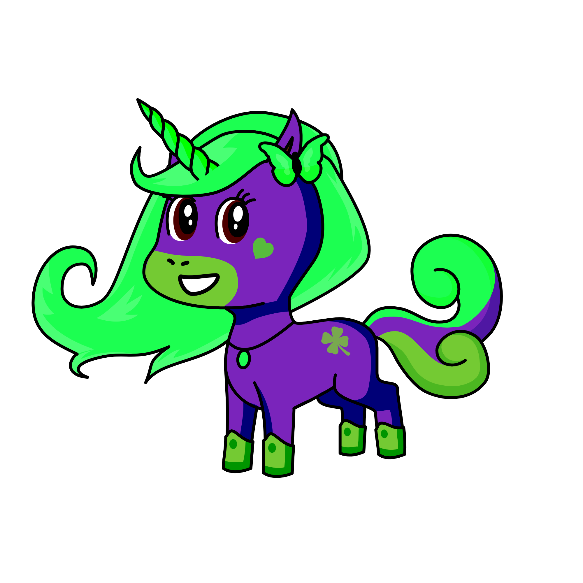 Star girl, the unicorn