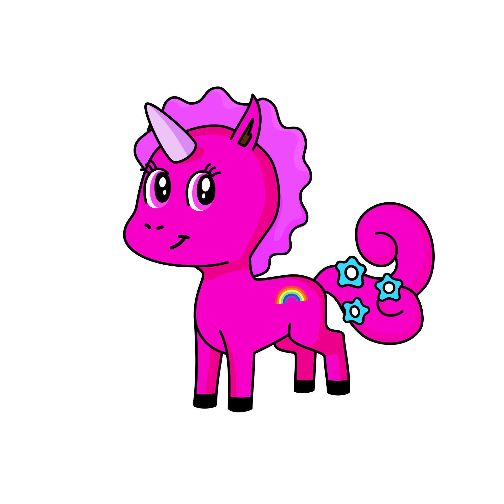 pinke pei, the unicorn