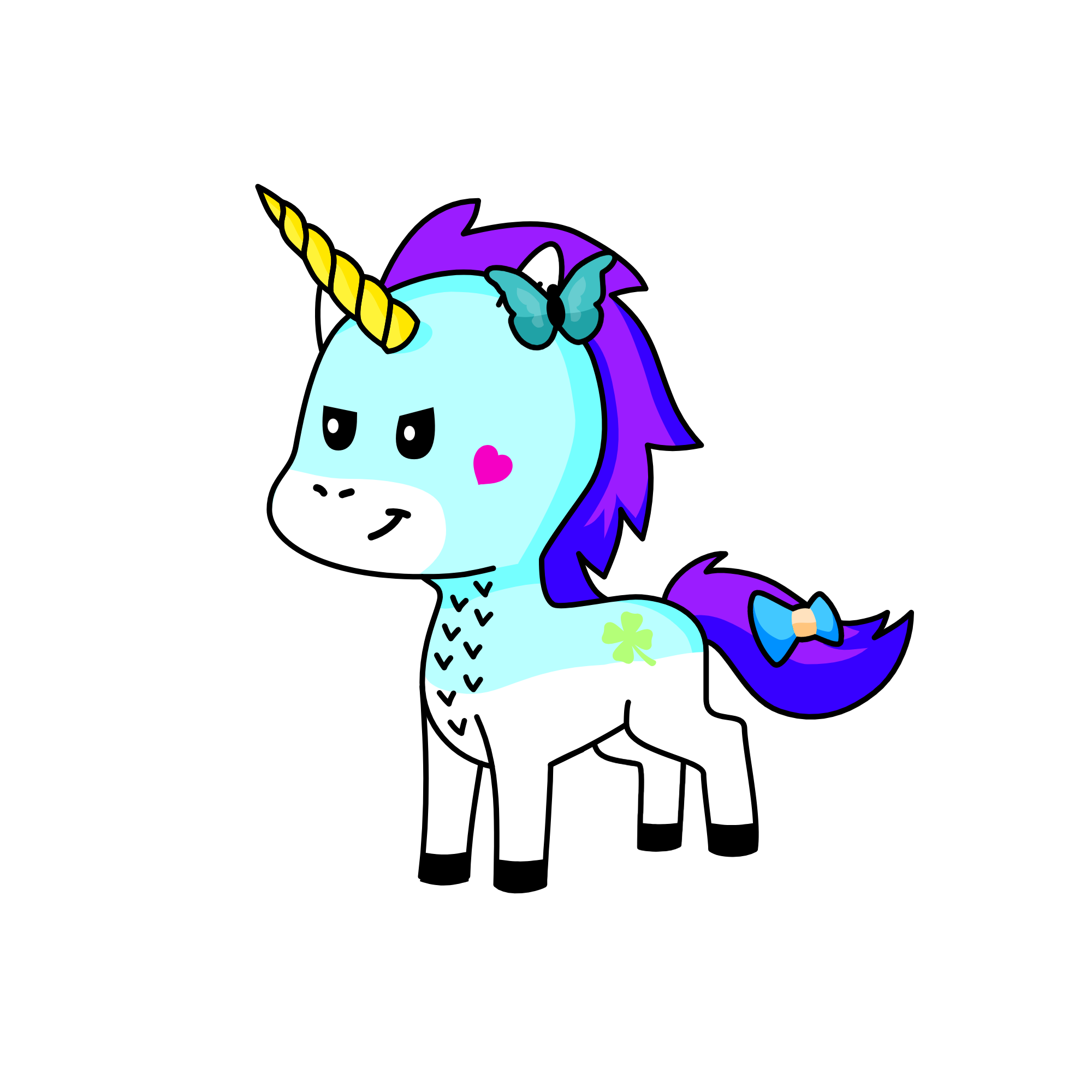 violet, the unicorn