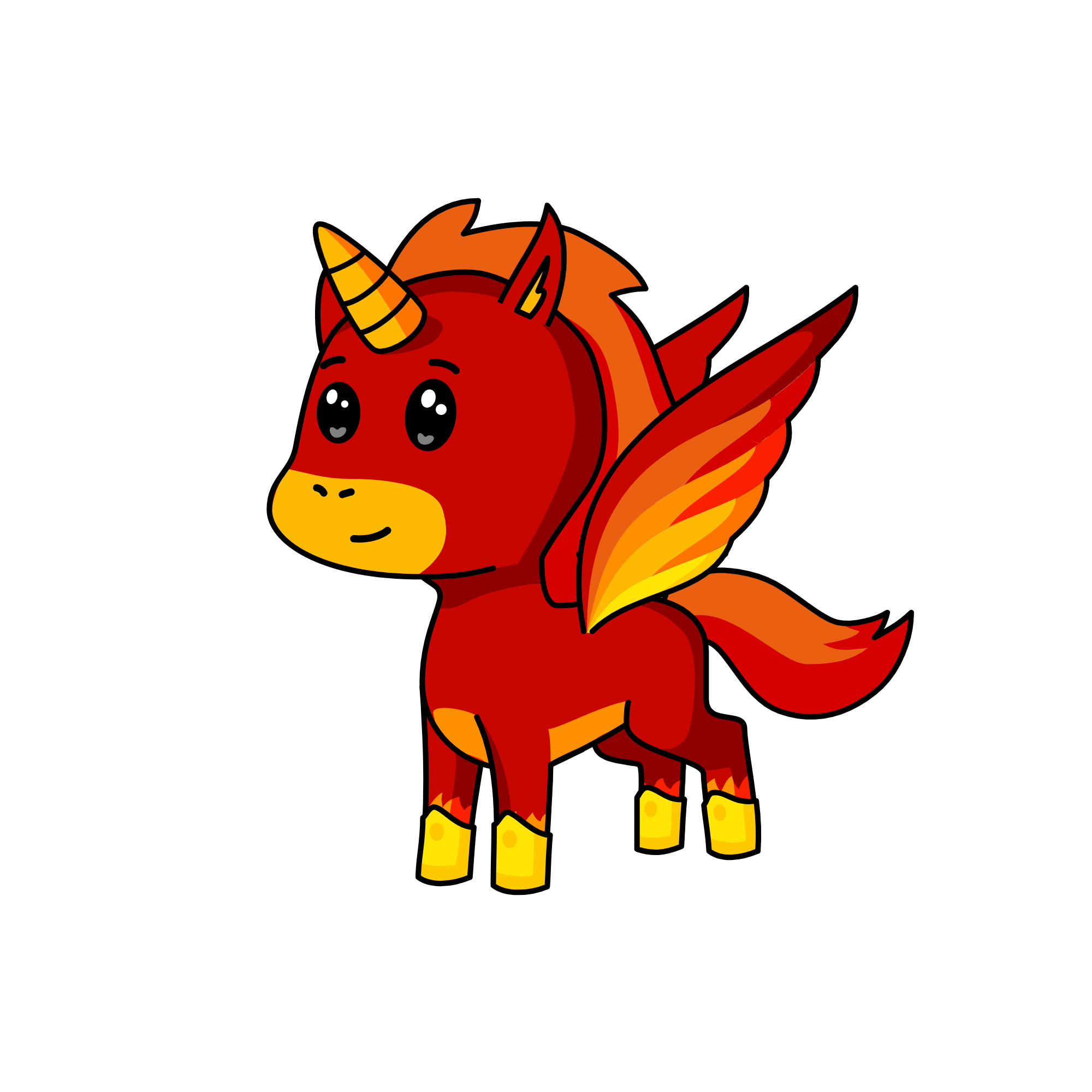 flame, the unicorn