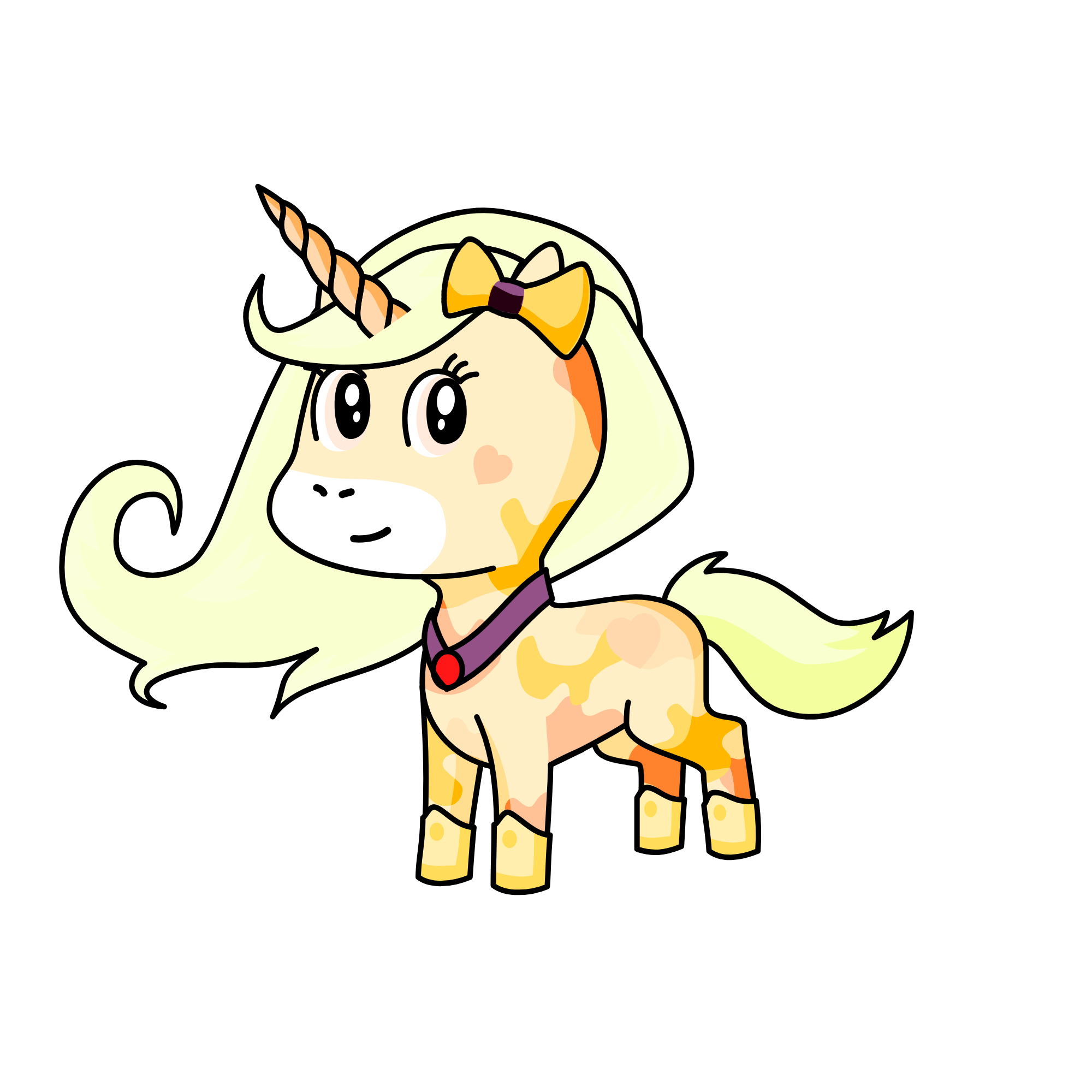 Butterscotch vanilla crème , the unicorn
