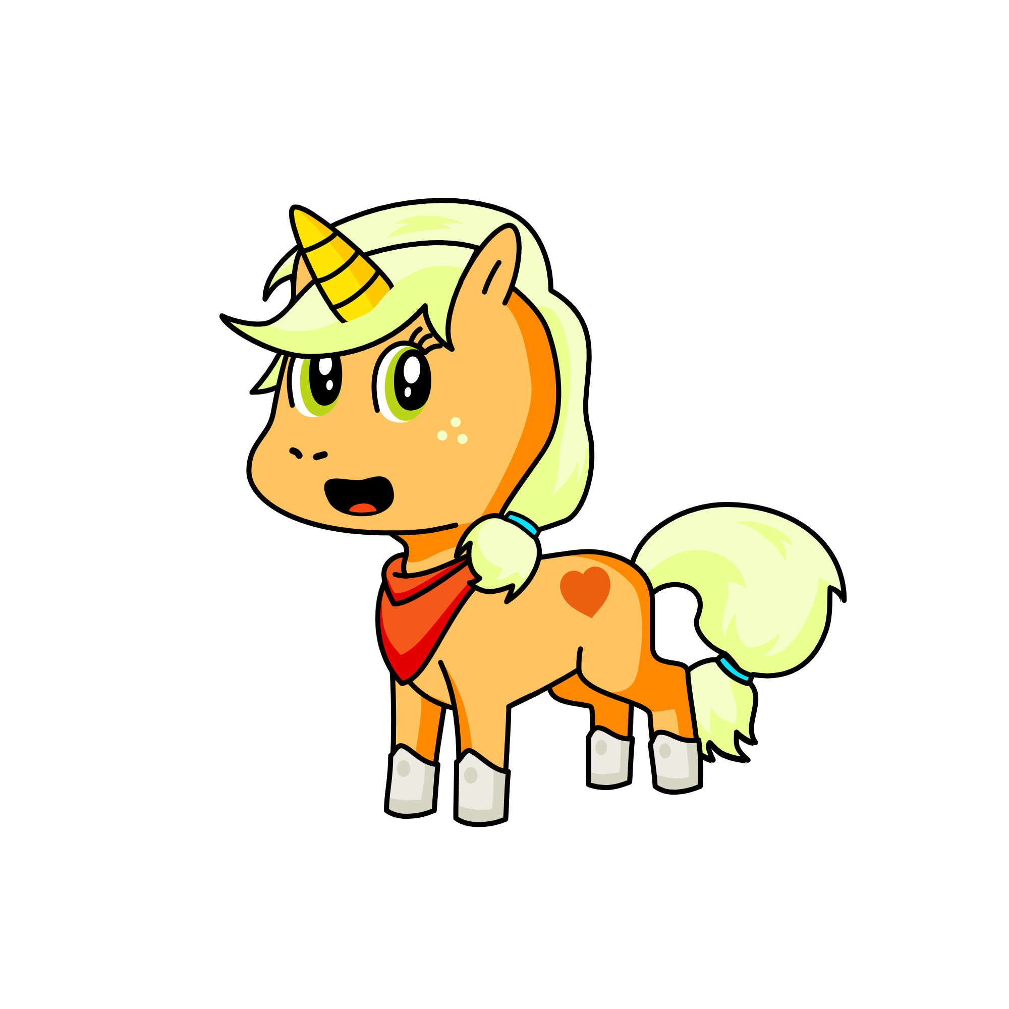applejack, the unicorn