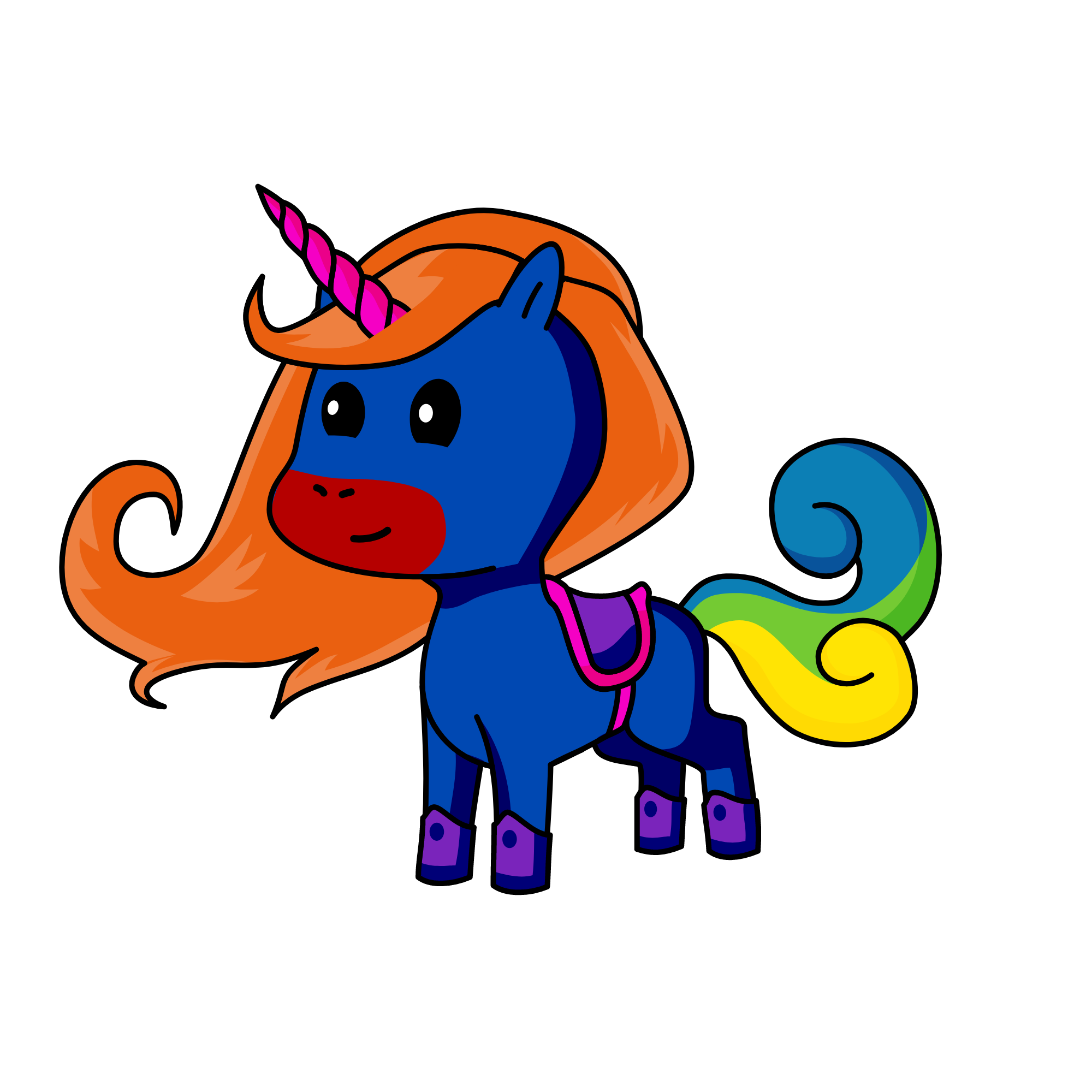 Rainbowlia, the unicorn