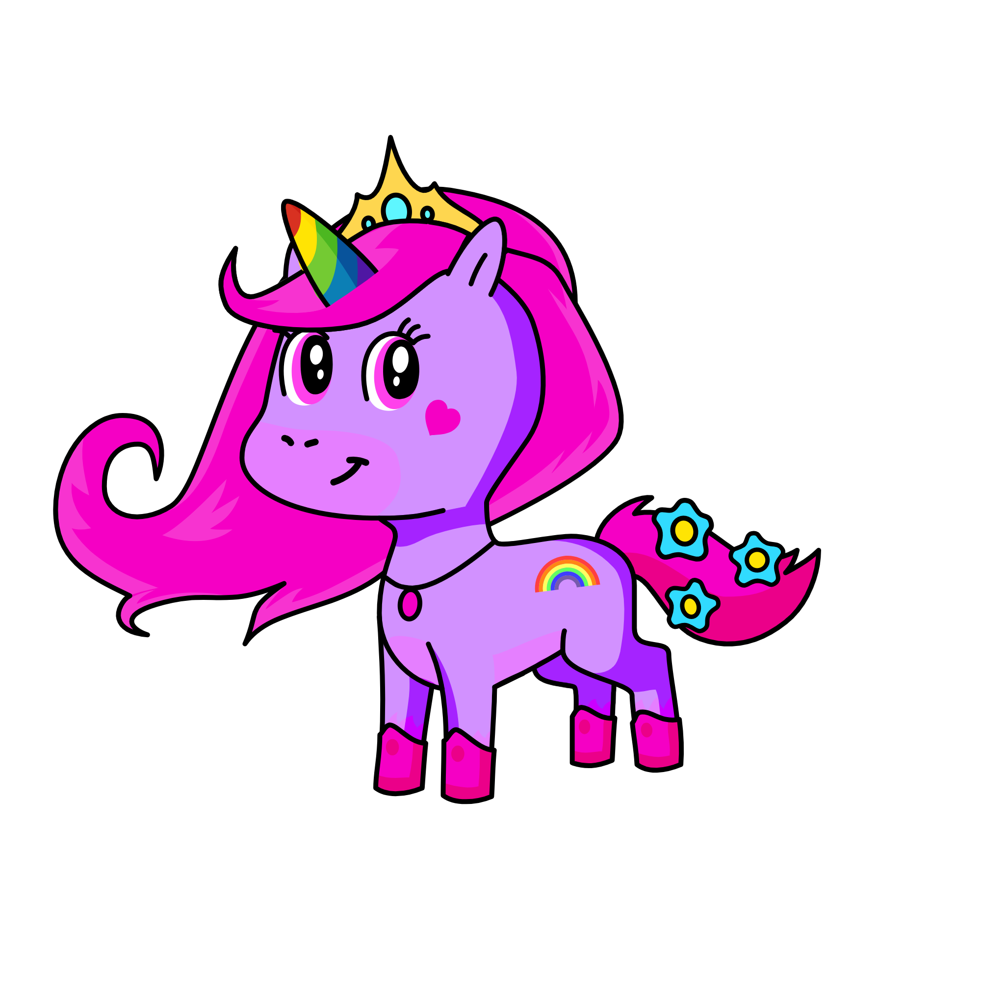 Miss love, the unicorn