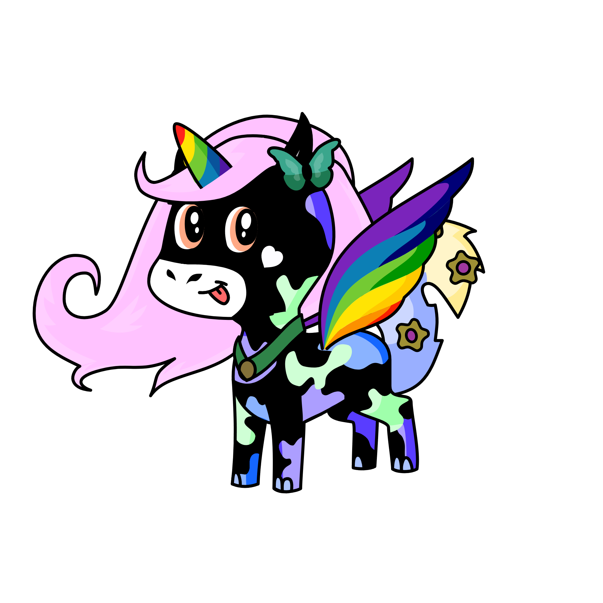 Rainbow, the unicorn