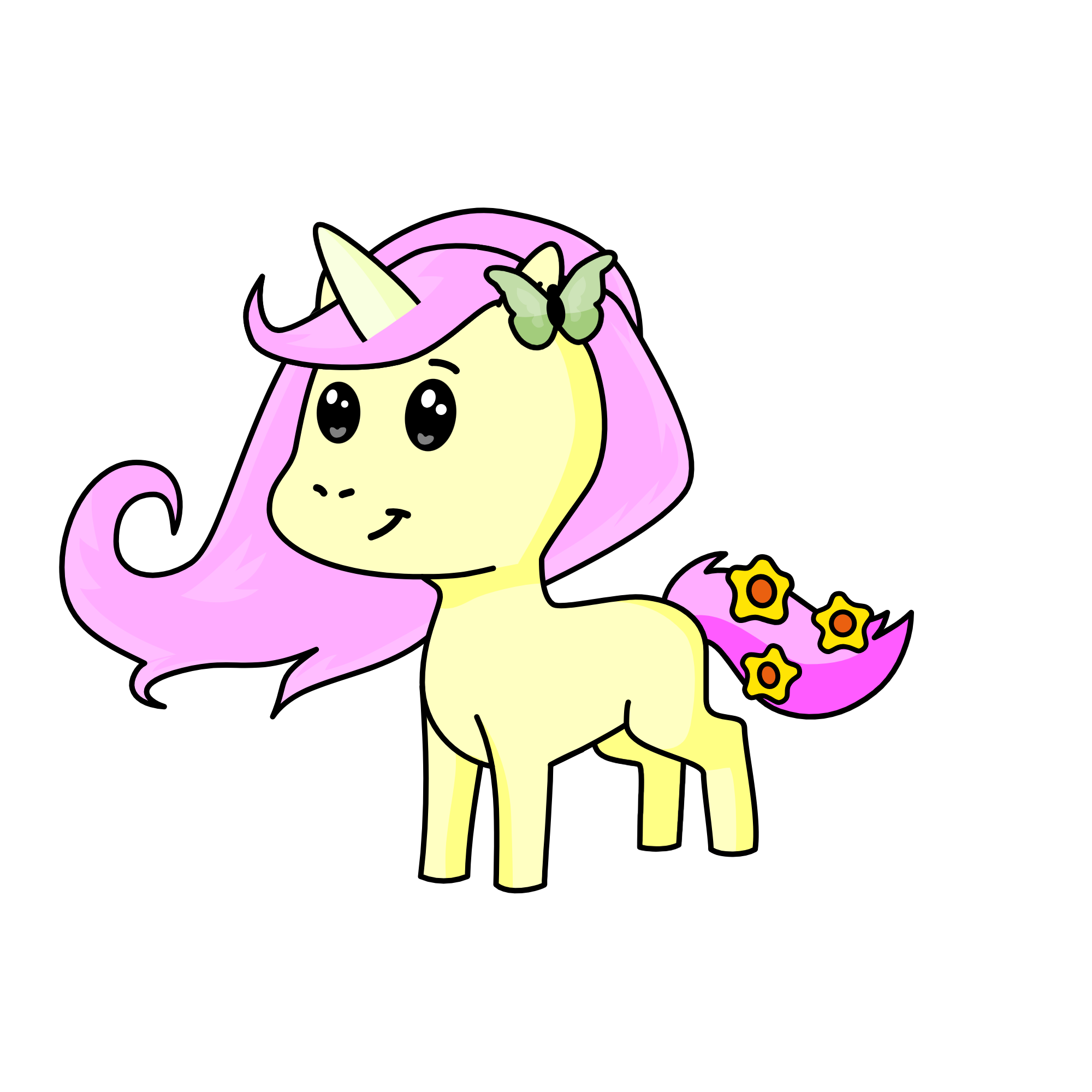 Fluttershy, the unicorn