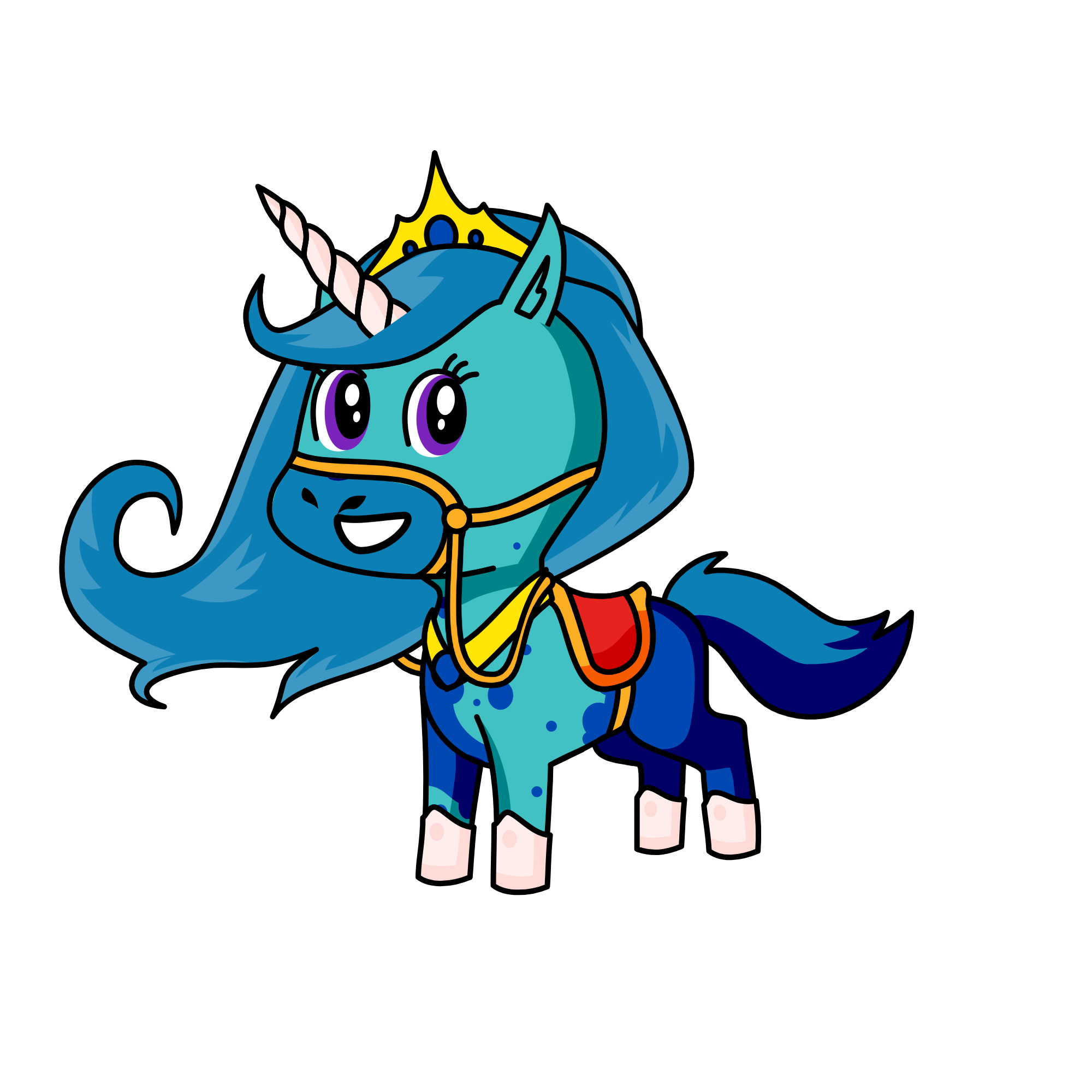 Sapphire, the unicorn