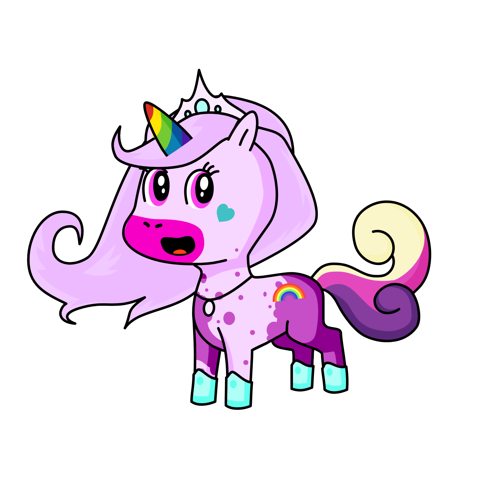 Violet, the unicorn