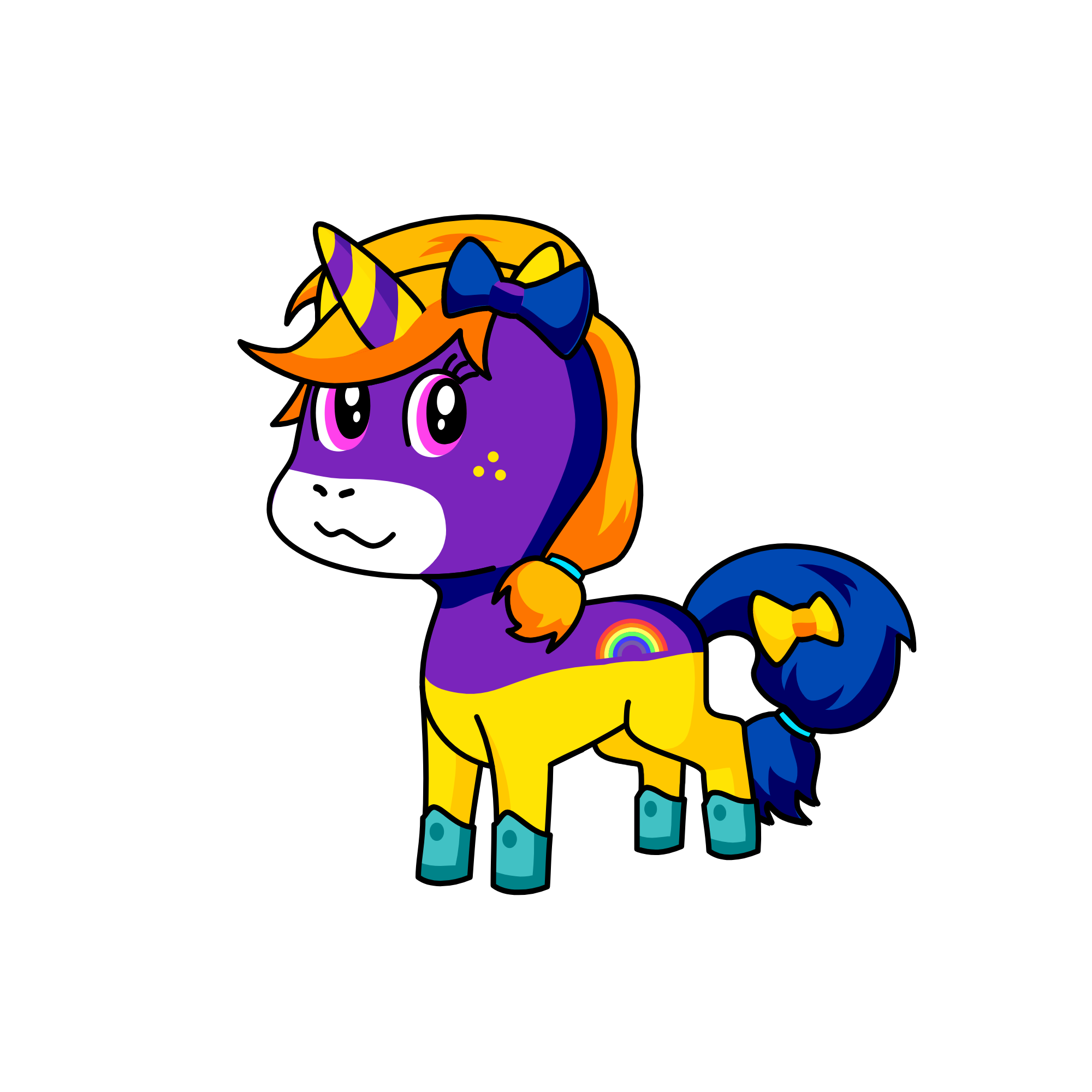 moon+unicorns baby., the unicorn