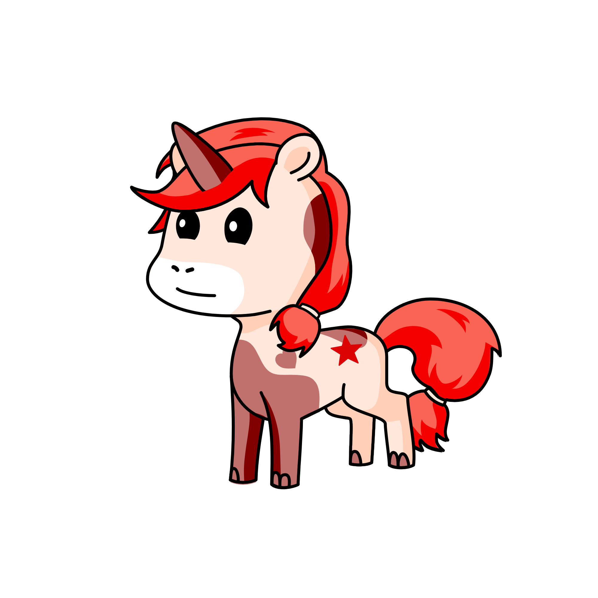 Red, the unicorn
