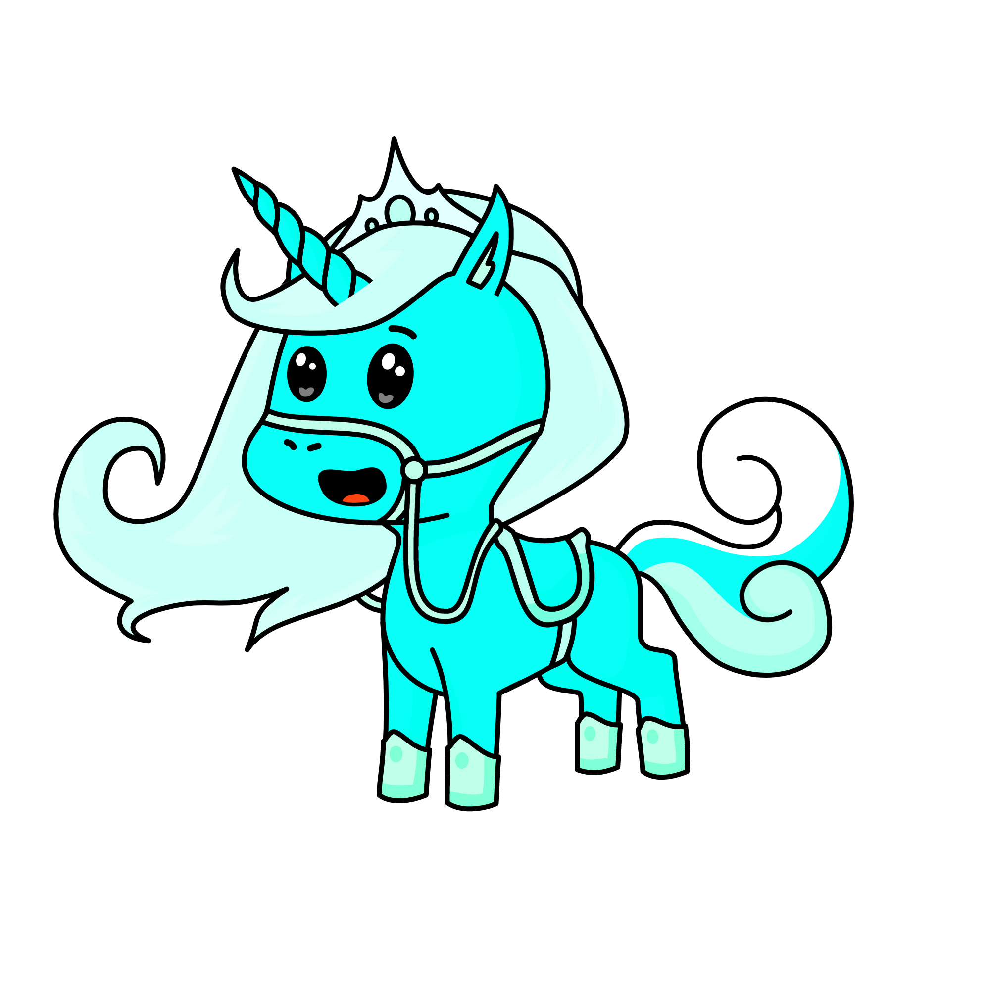 snowy, the unicorn