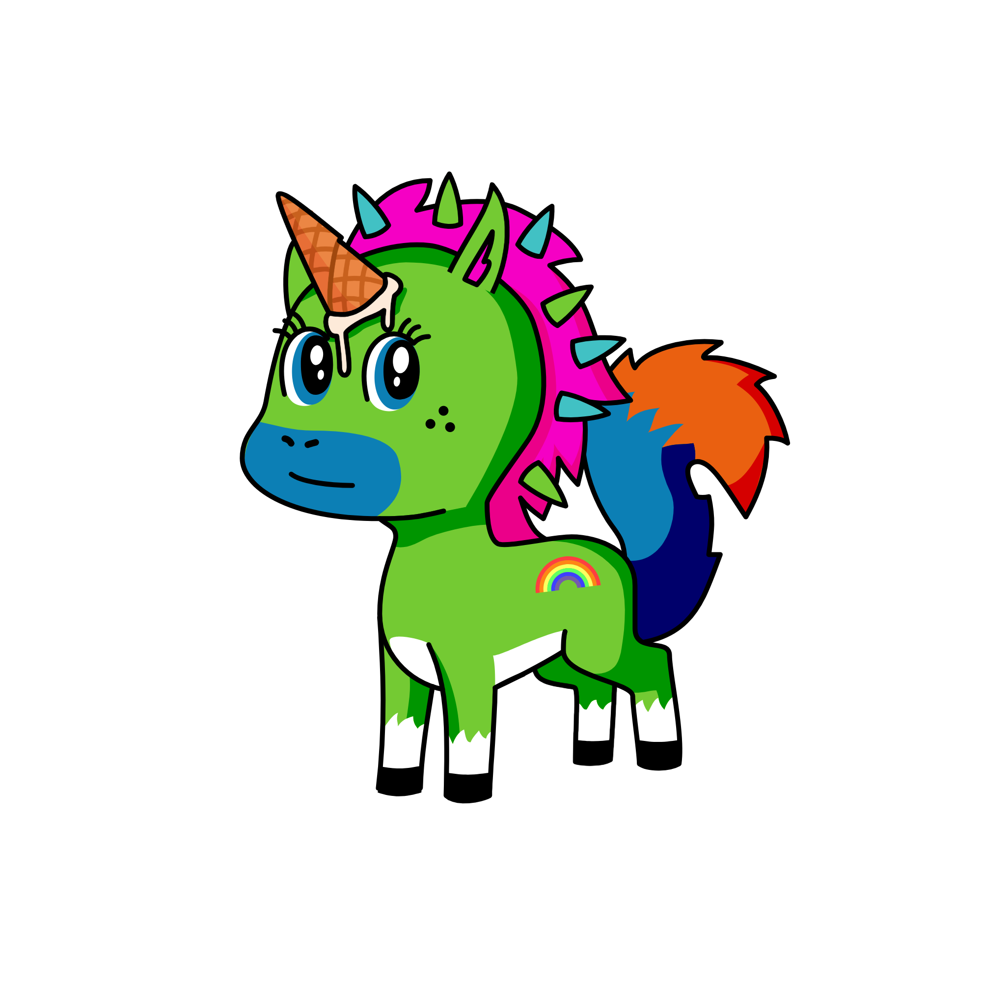 Messy, the unicorn