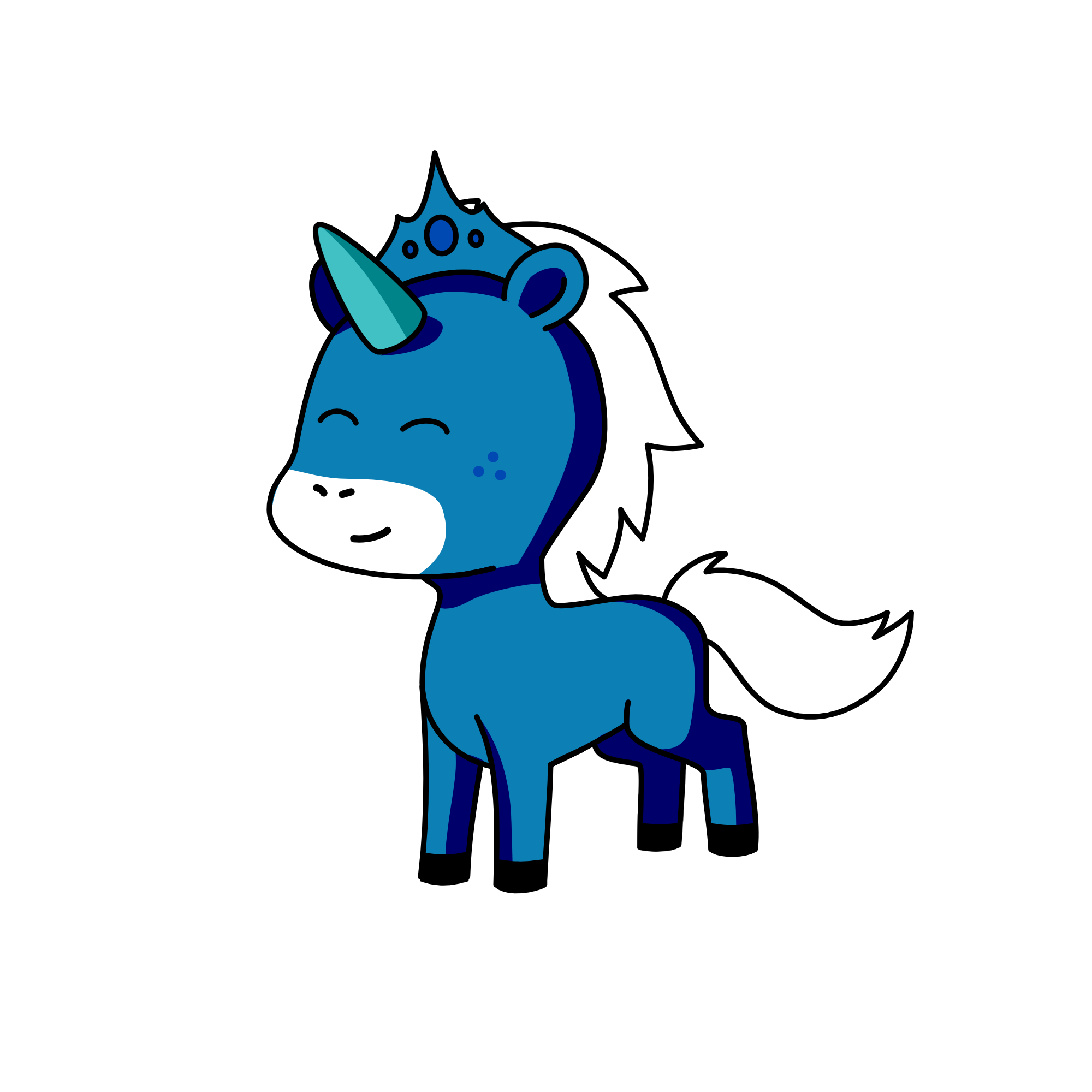 Snowy , the unicorn