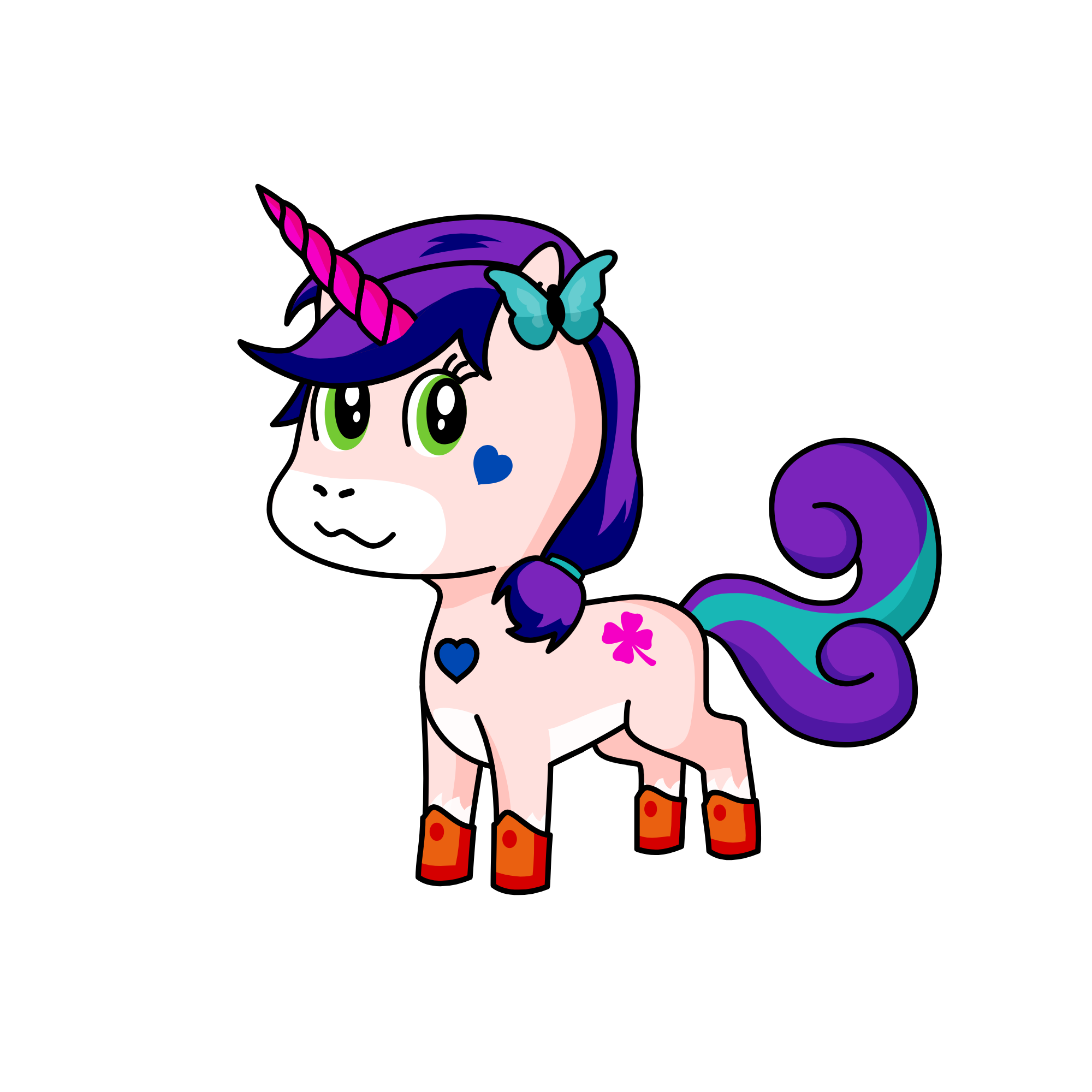April, the unicorn