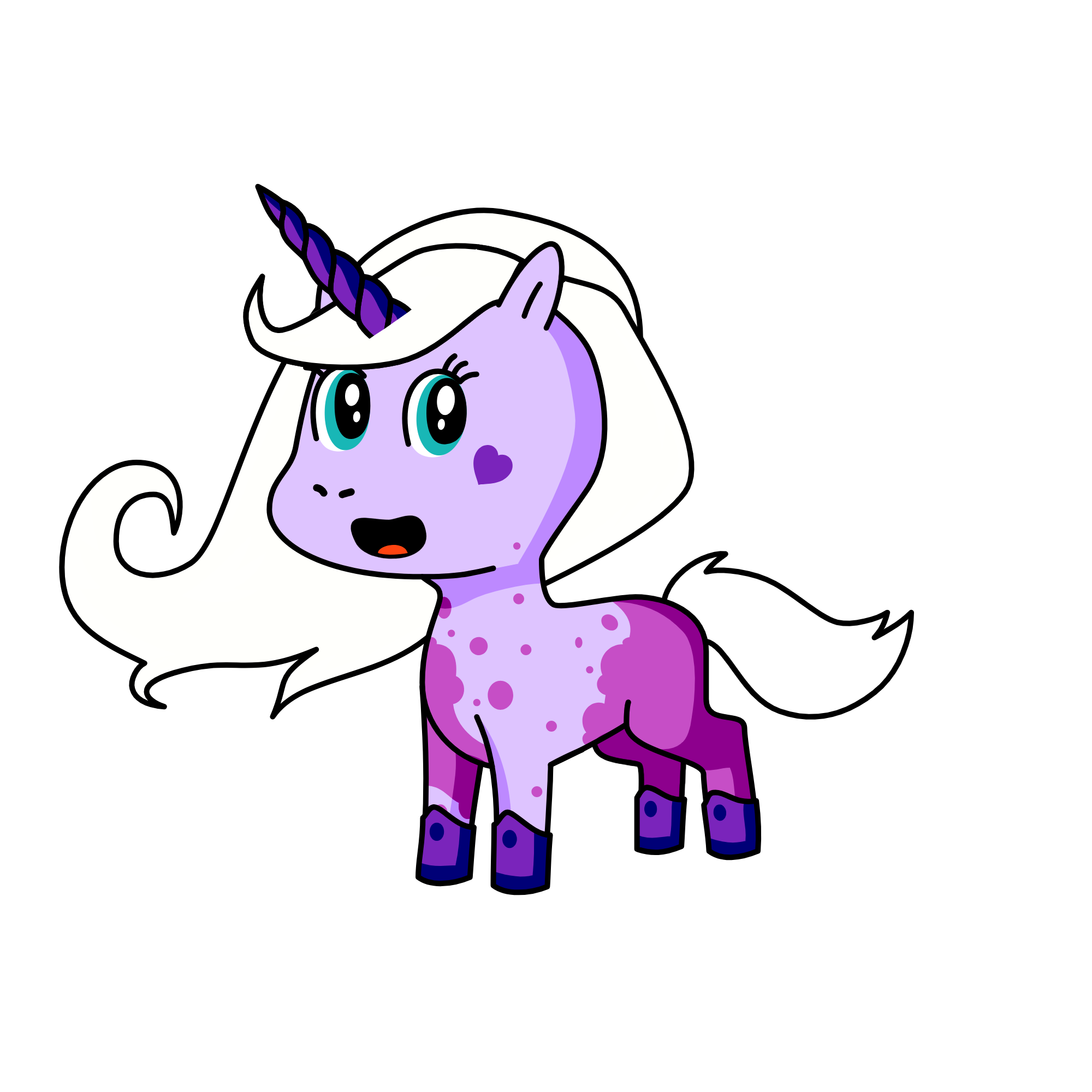 Velvet, the unicorn