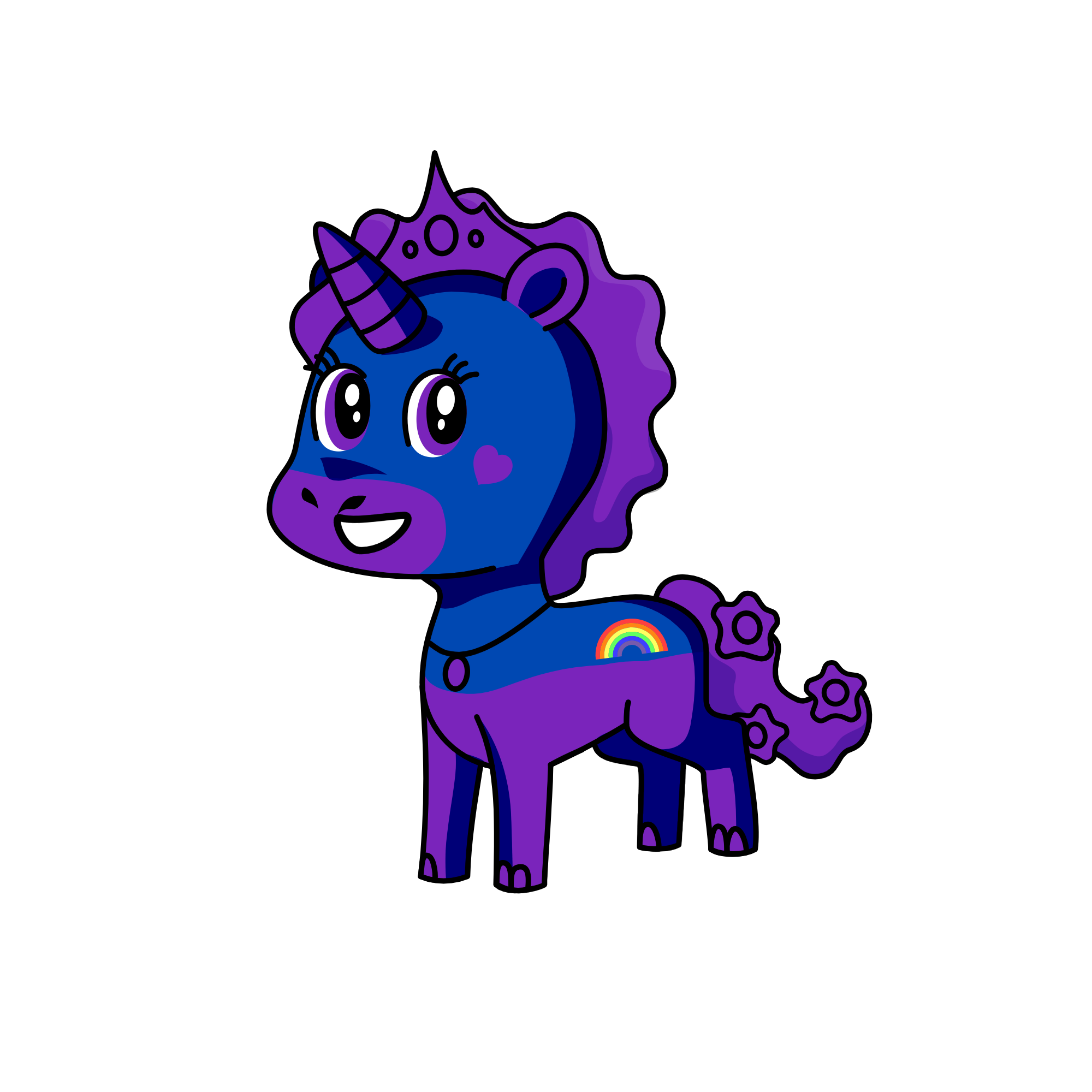 PURPLE, the unicorn