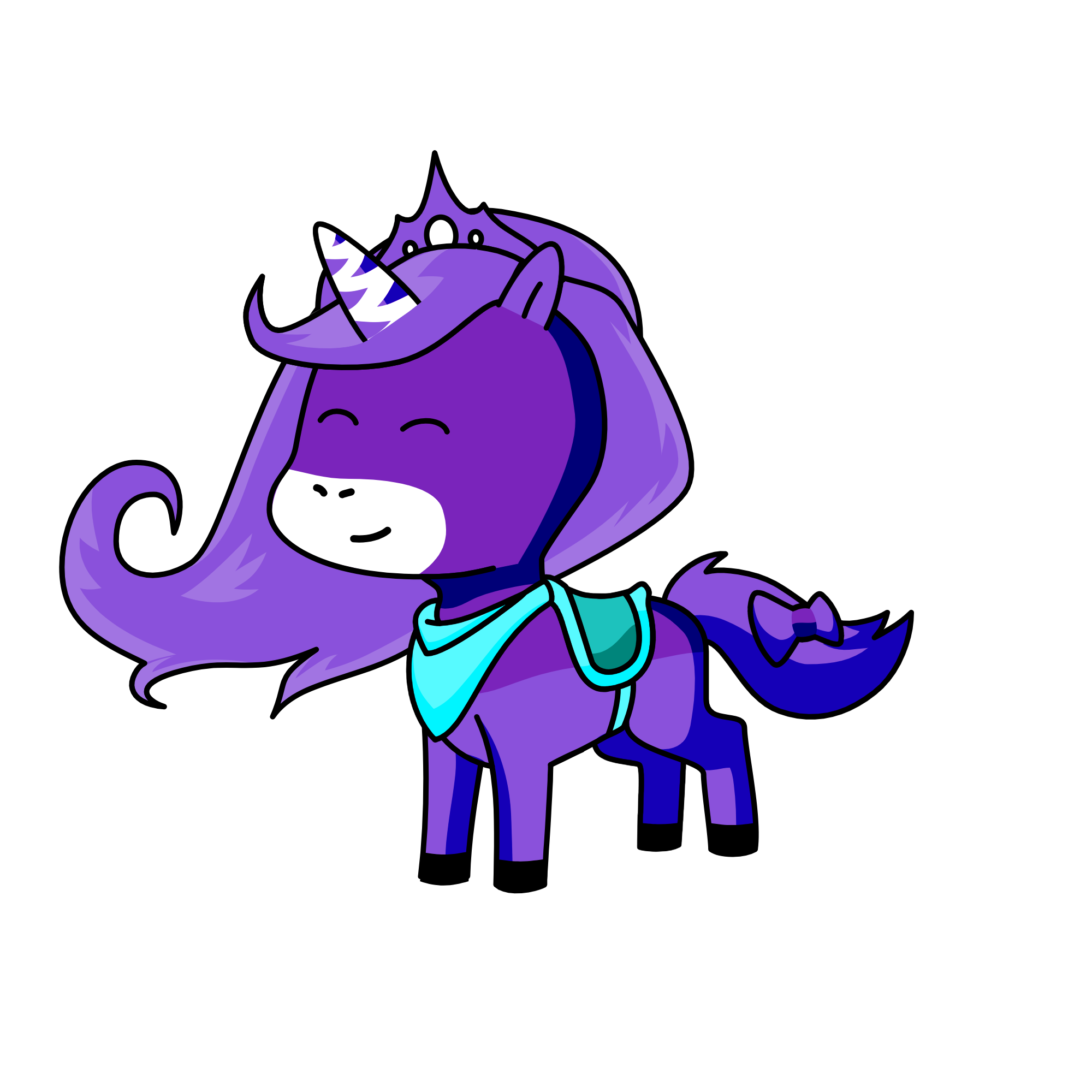 Violet, the unicorn