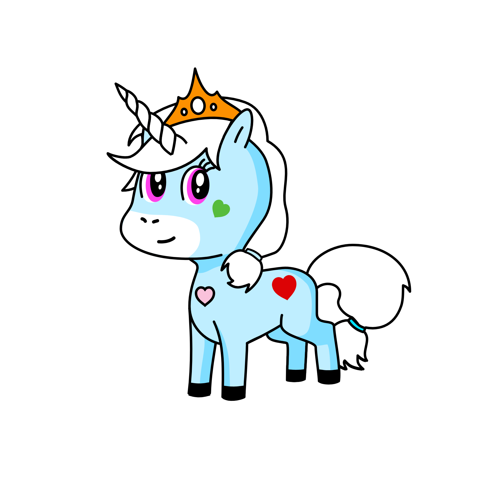 S. N. O. W. F. L. A. K. E., the unicorn