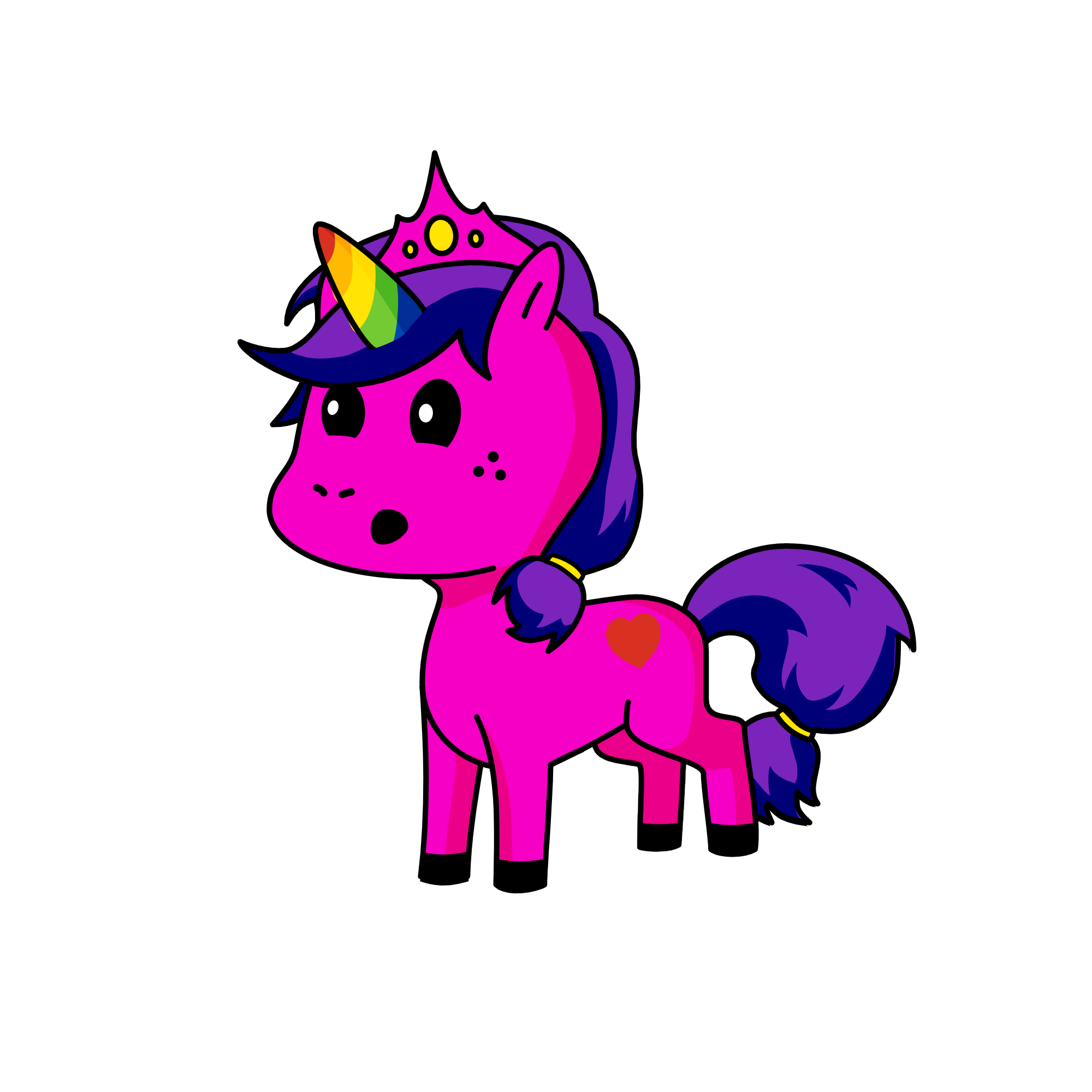 Rainbowheart, the unicorn