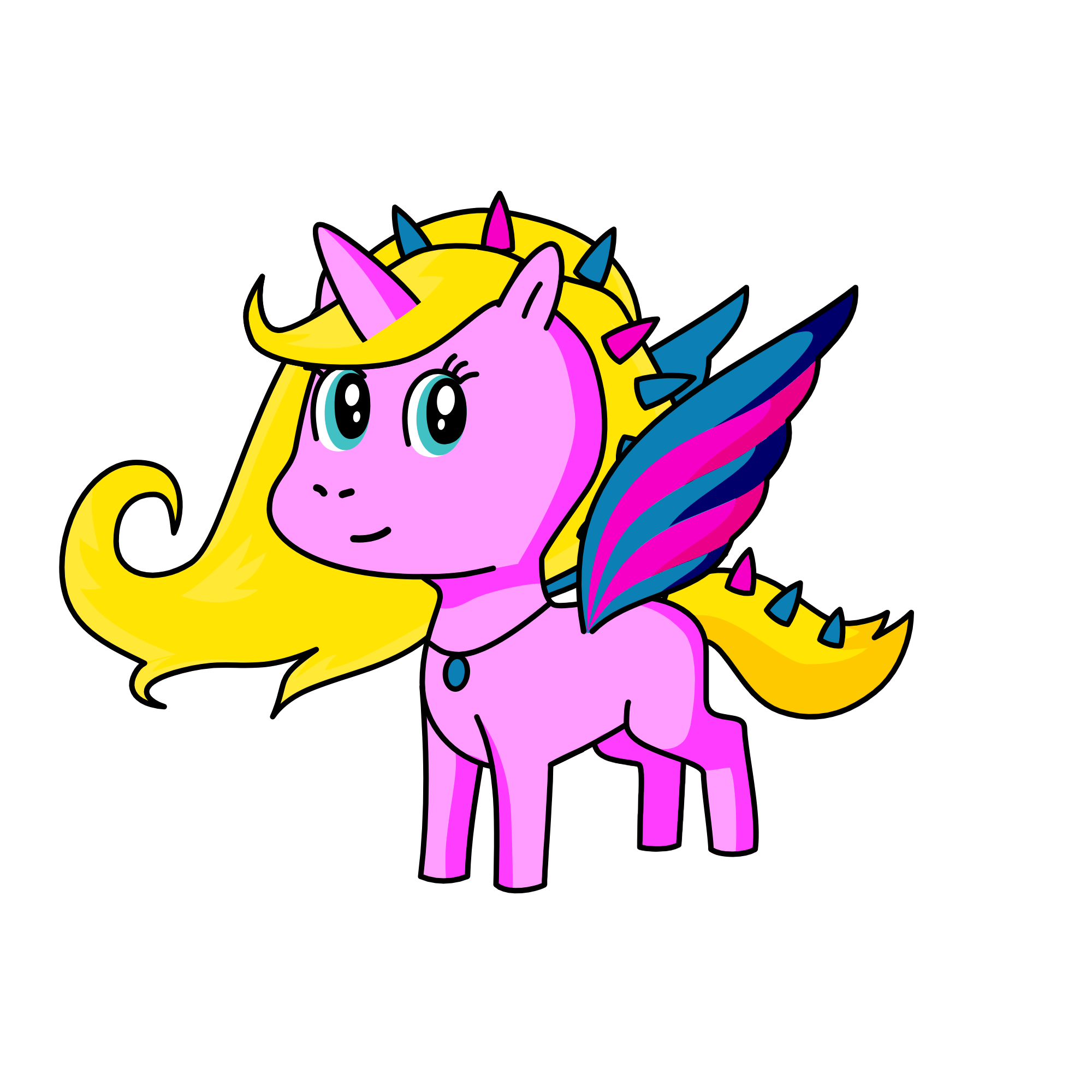 Enid Sinclair, the unicorn