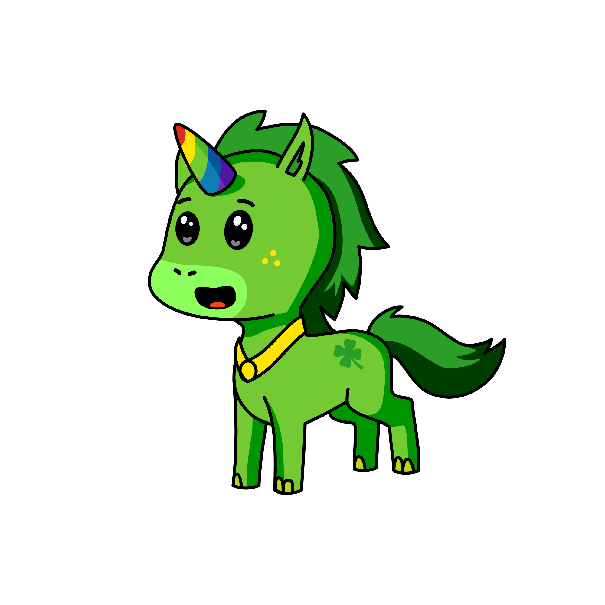 Lucky Clover, the unicorn