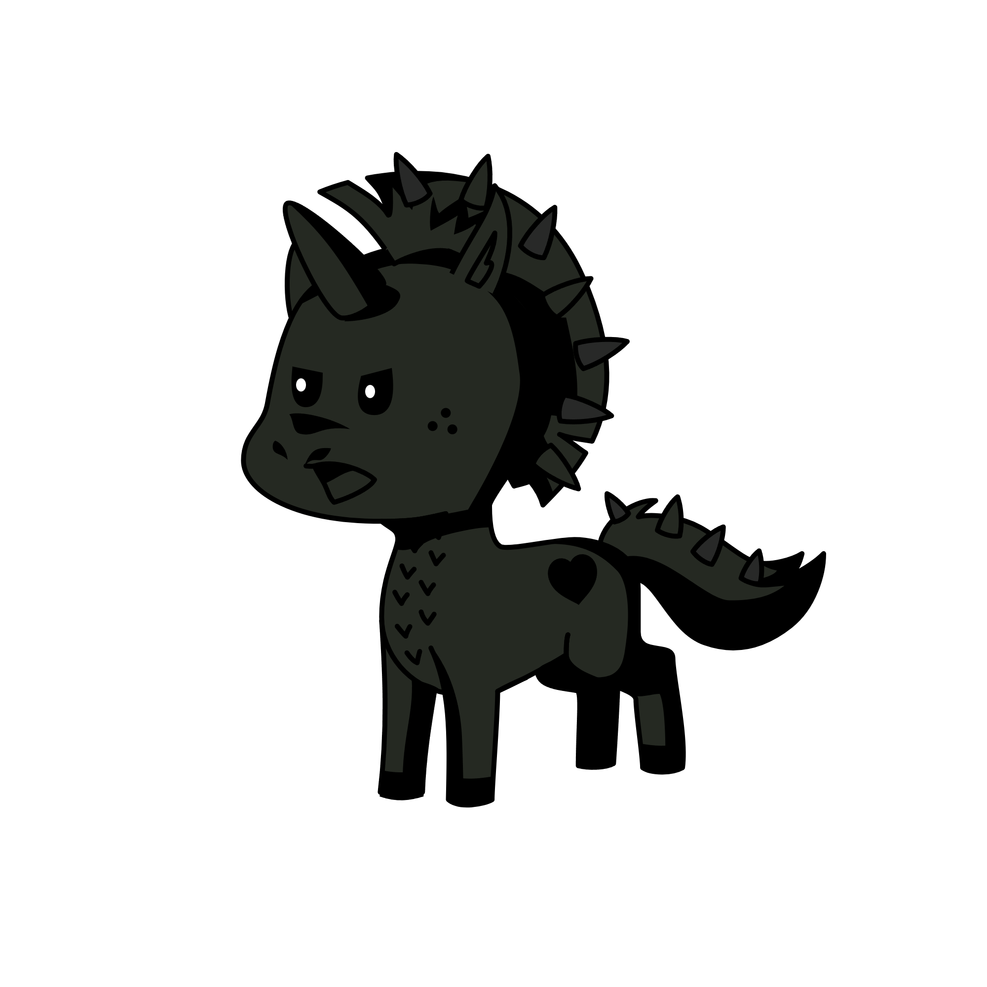 Black Heart, the unicorn