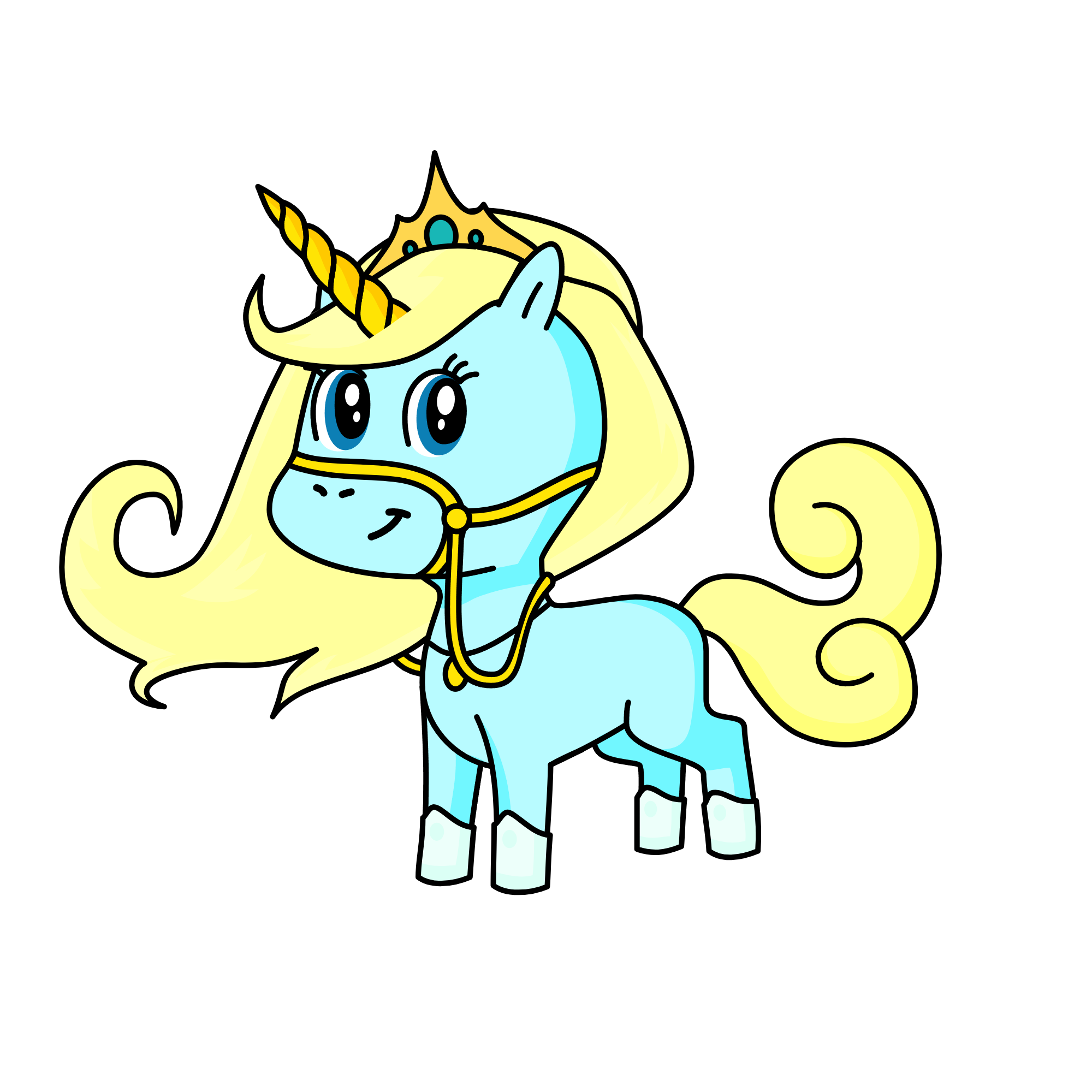Cinderella, the unicorn