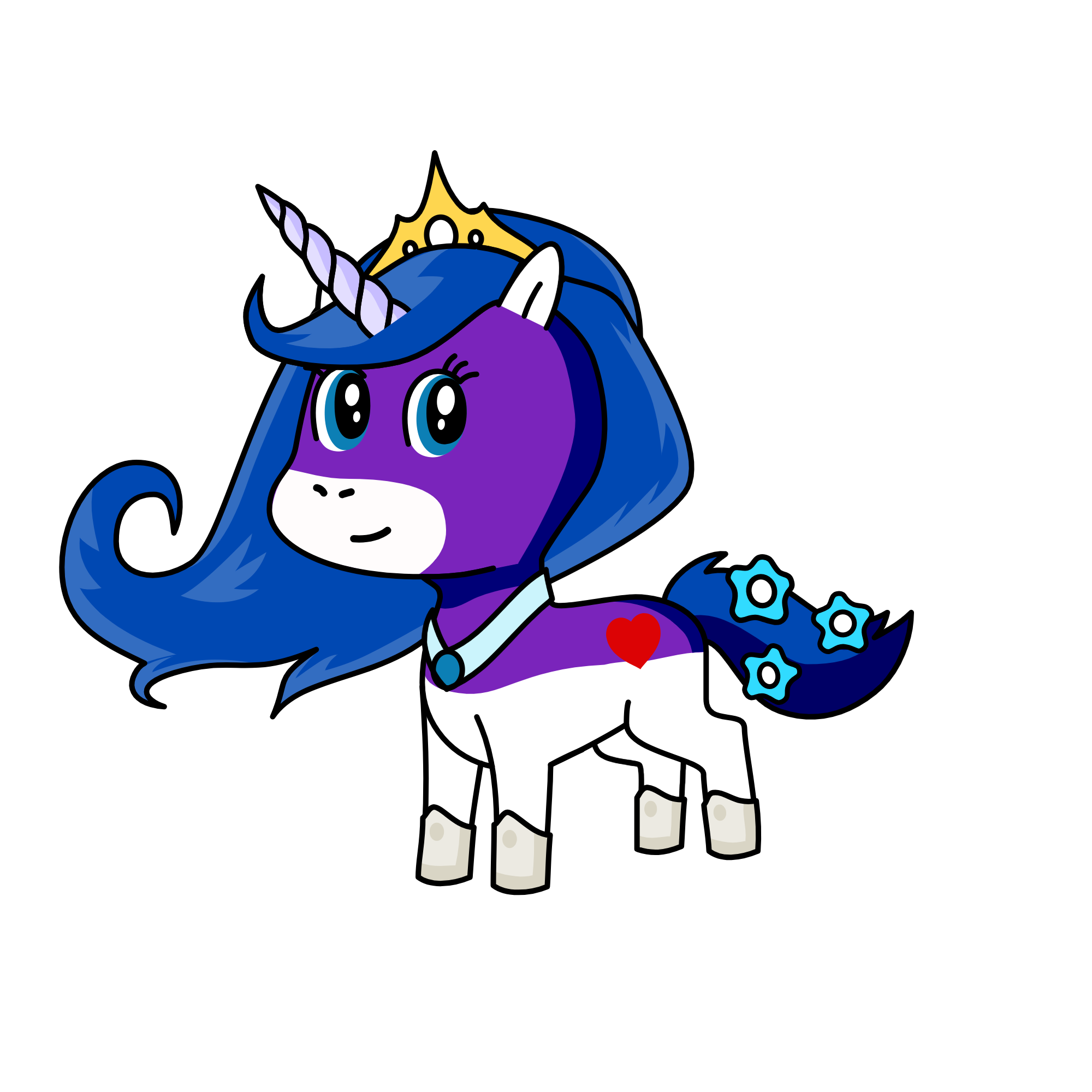 moonlight sparkle[twilight's sis], the unicorn