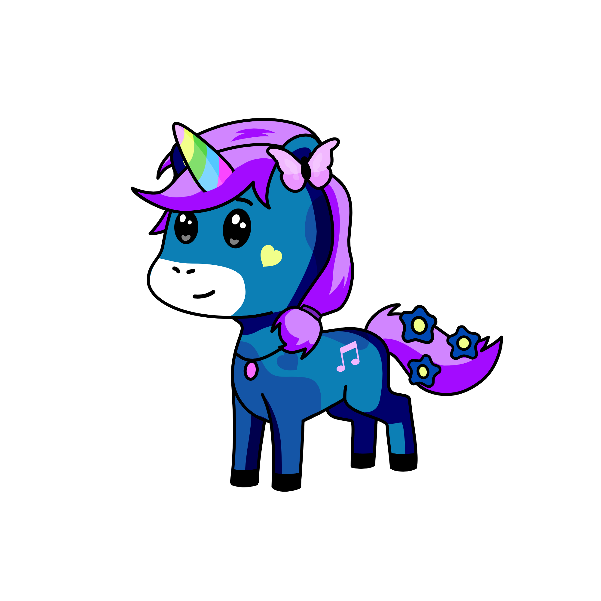 Winter, the unicorn