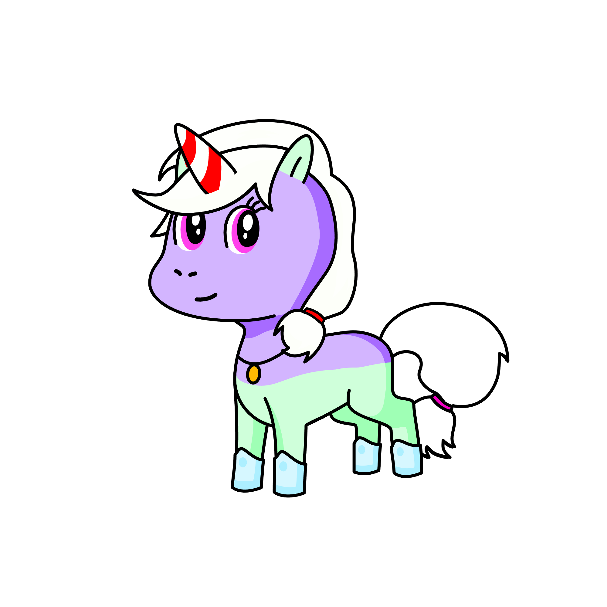 Lavender Macha Latté, the unicorn