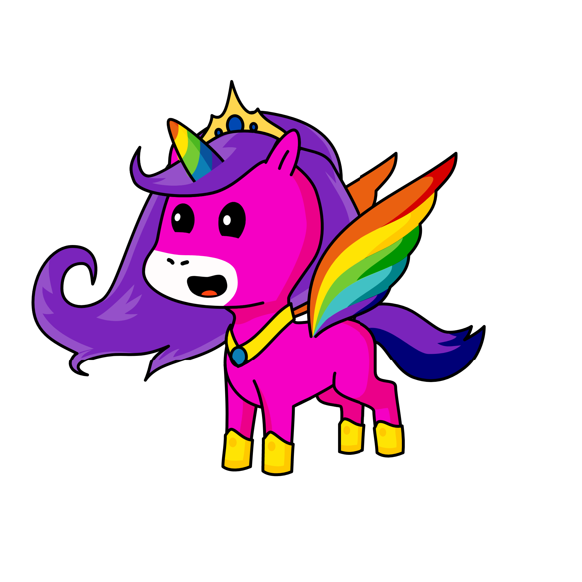 Princess Rainbow, the unicorn