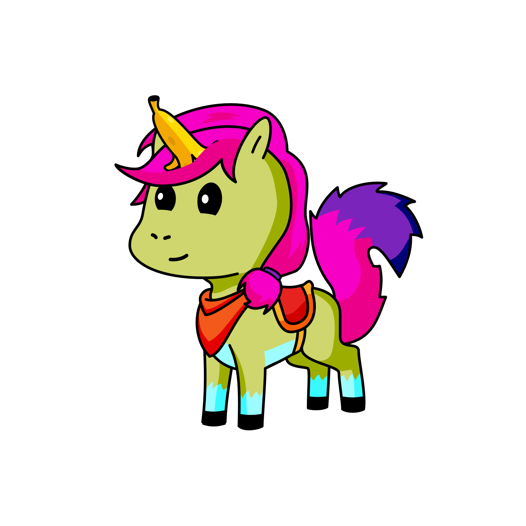 HUNIBUN, the unicorn