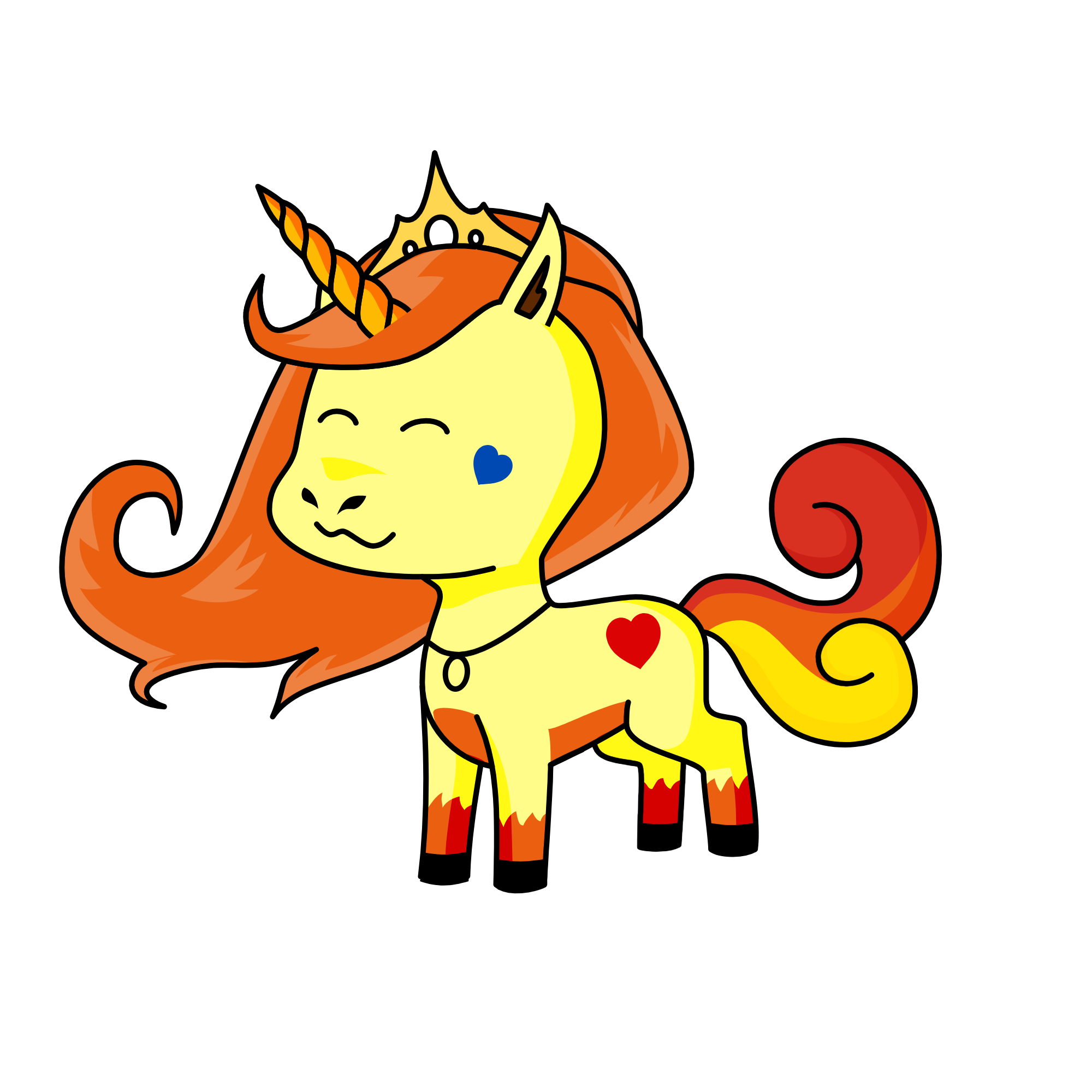 Sparkles, the unicorn
