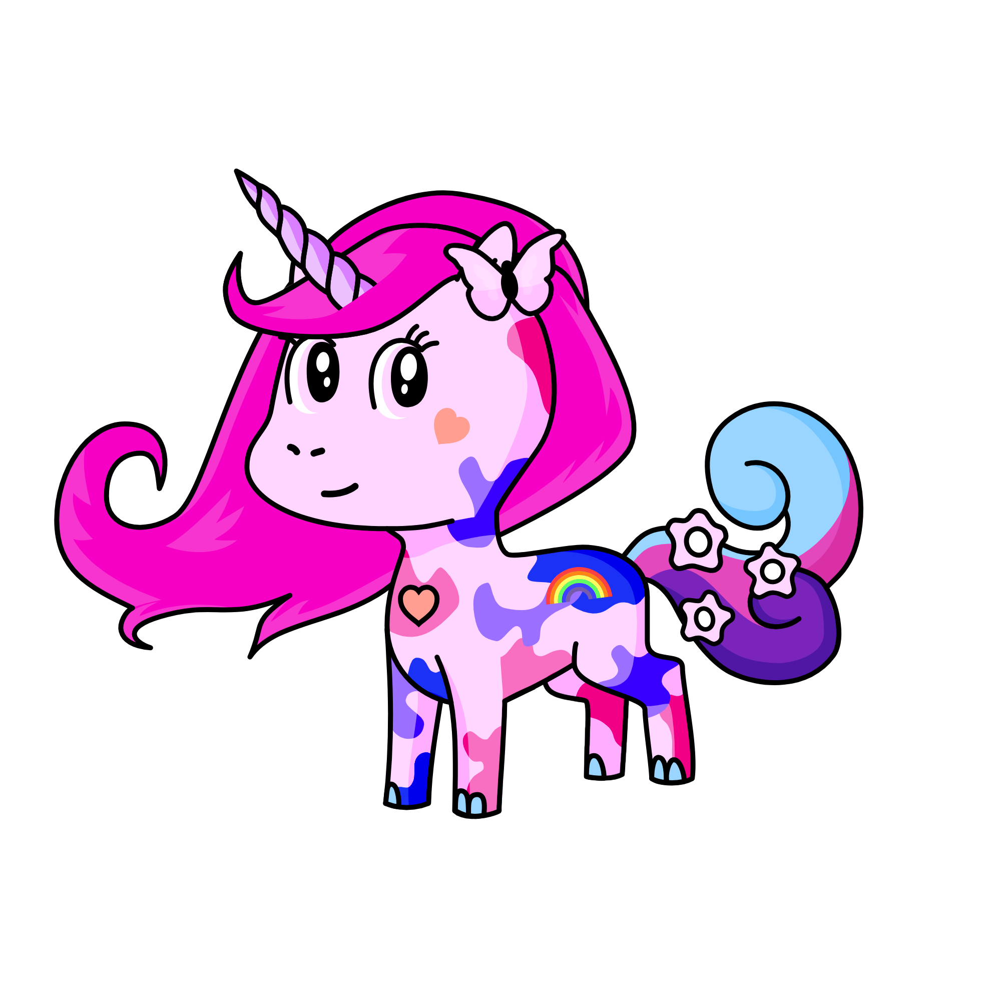 rianbow hrt, the unicorn