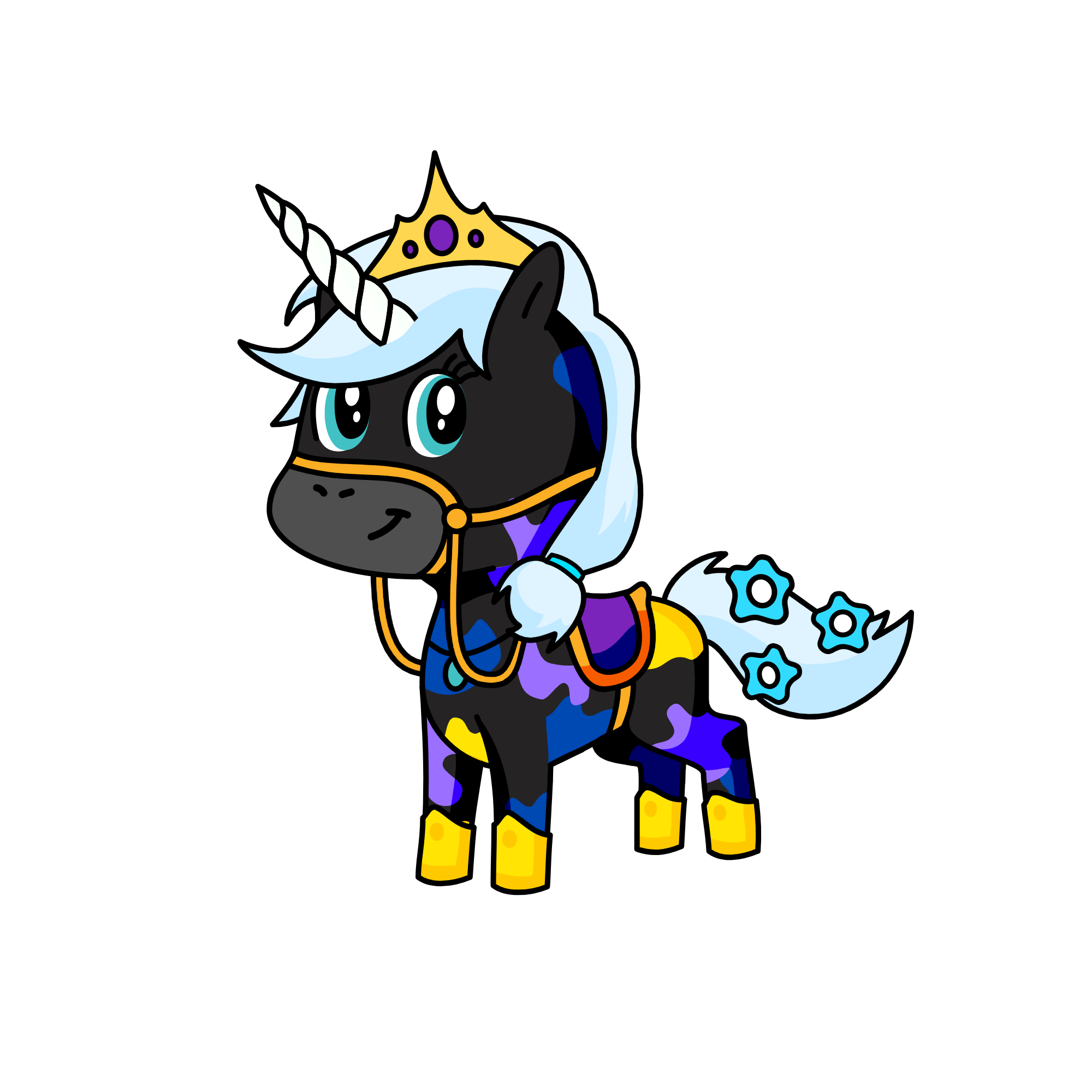 Midnight Glow, the unicorn