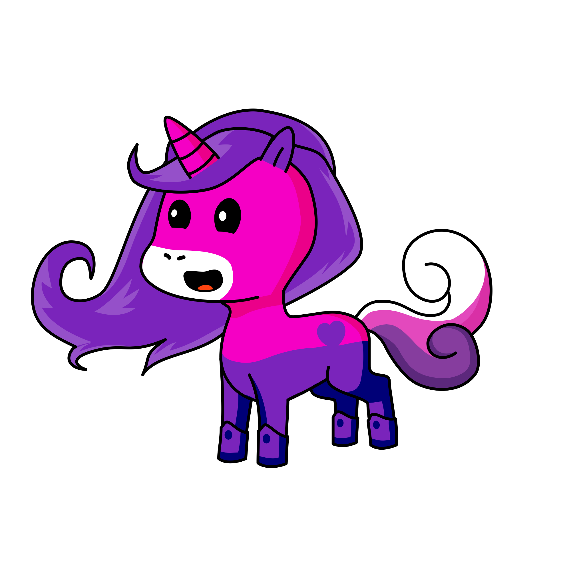 Pinky, the unicorn