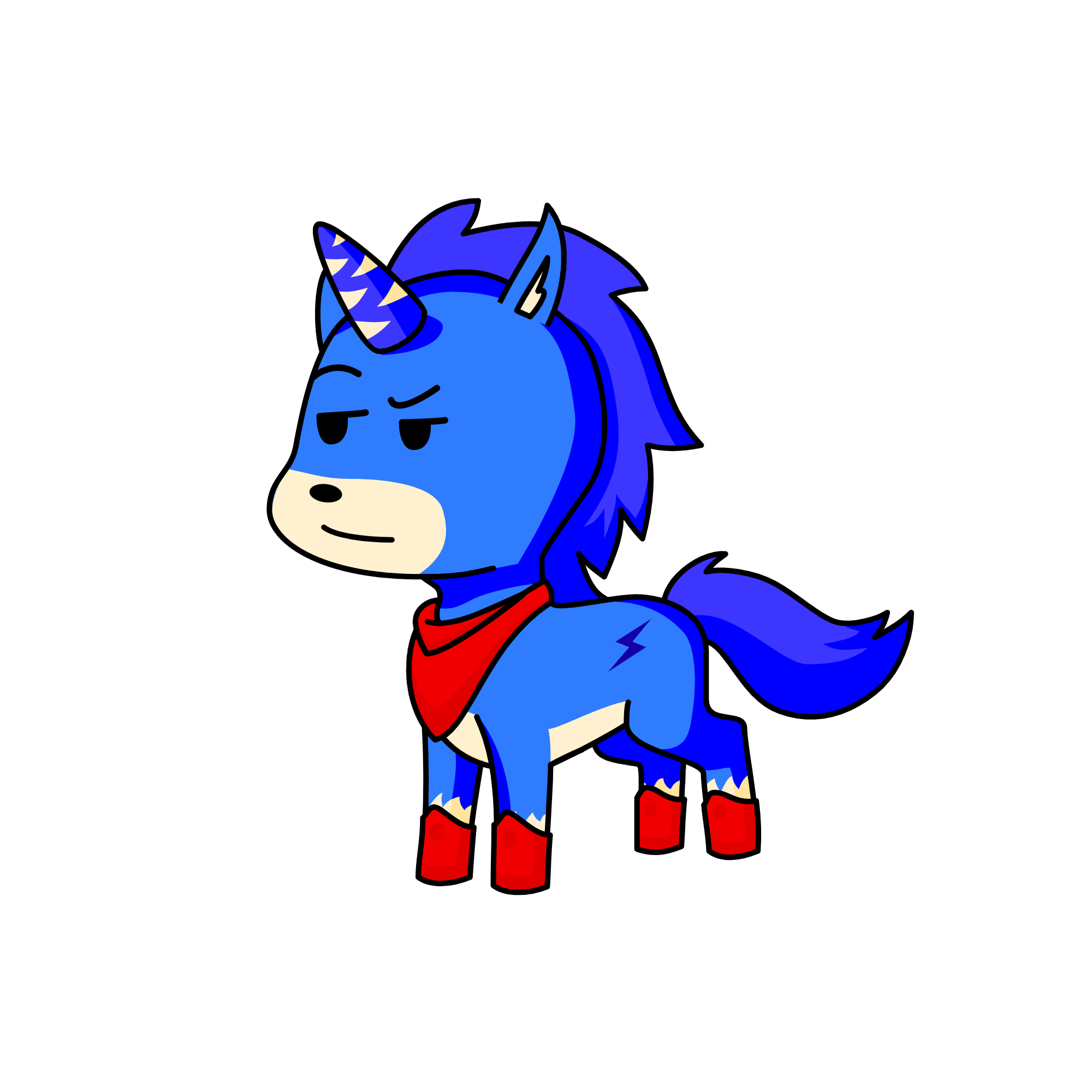 Sonic the hedgehog, the unicorn