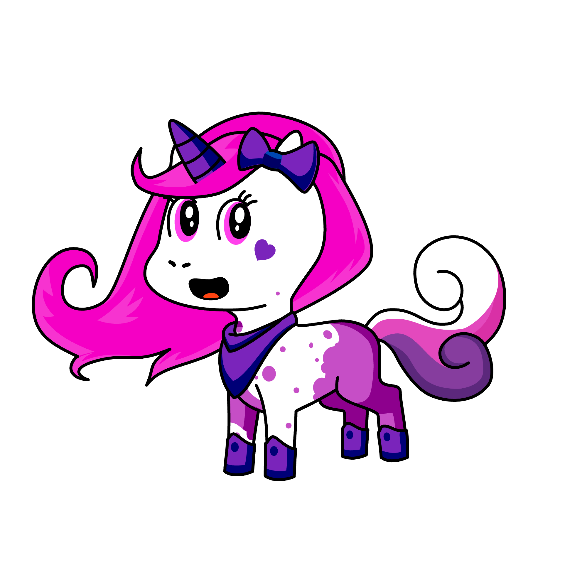 Pinky, the unicorn
