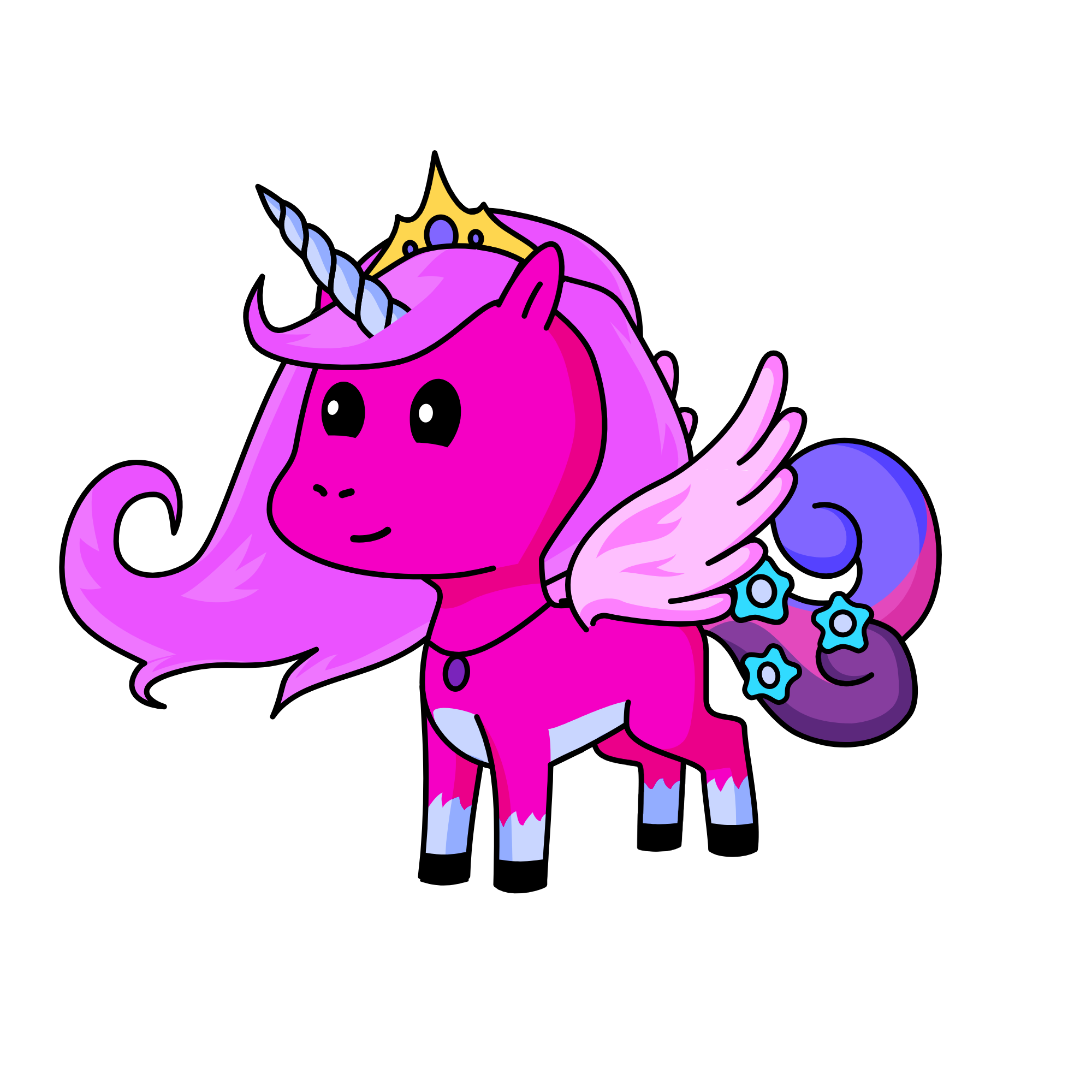 Pinky, the unicorn