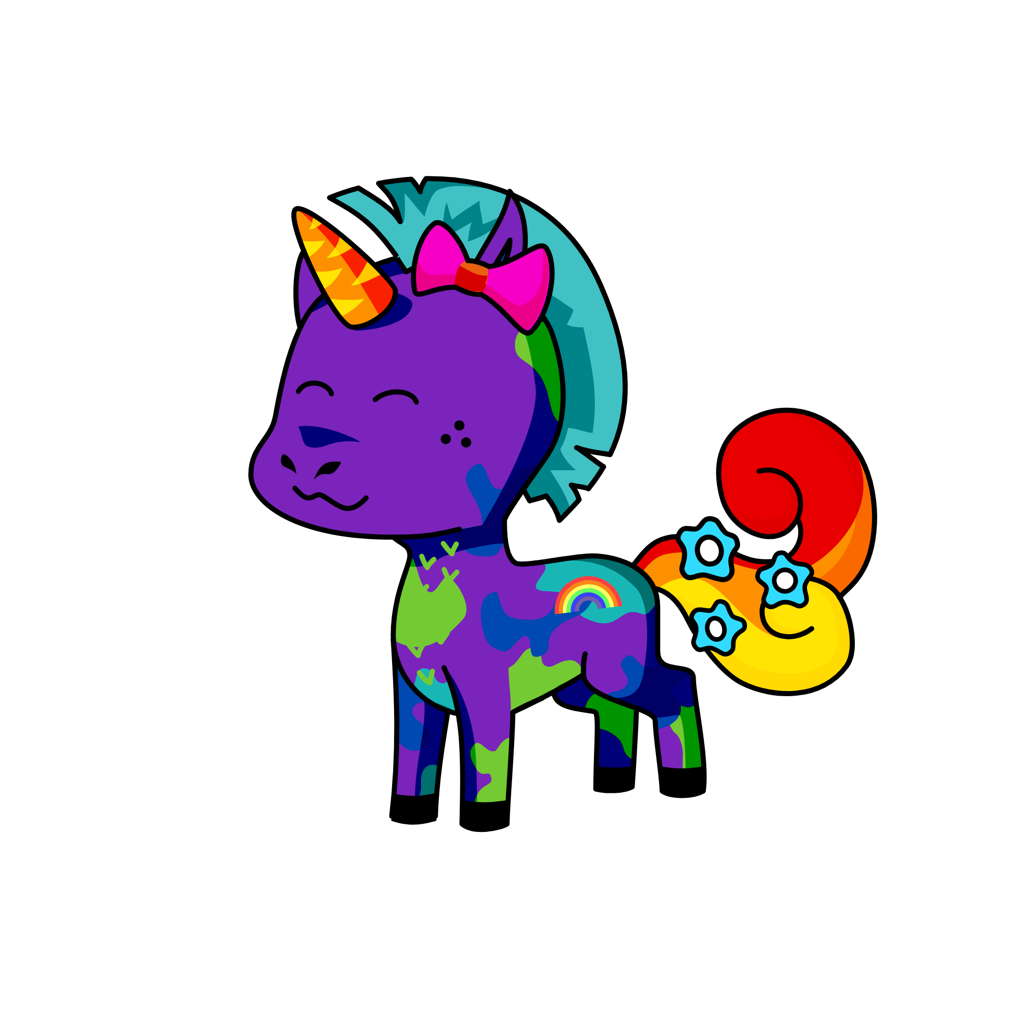 rainbow, the unicorn