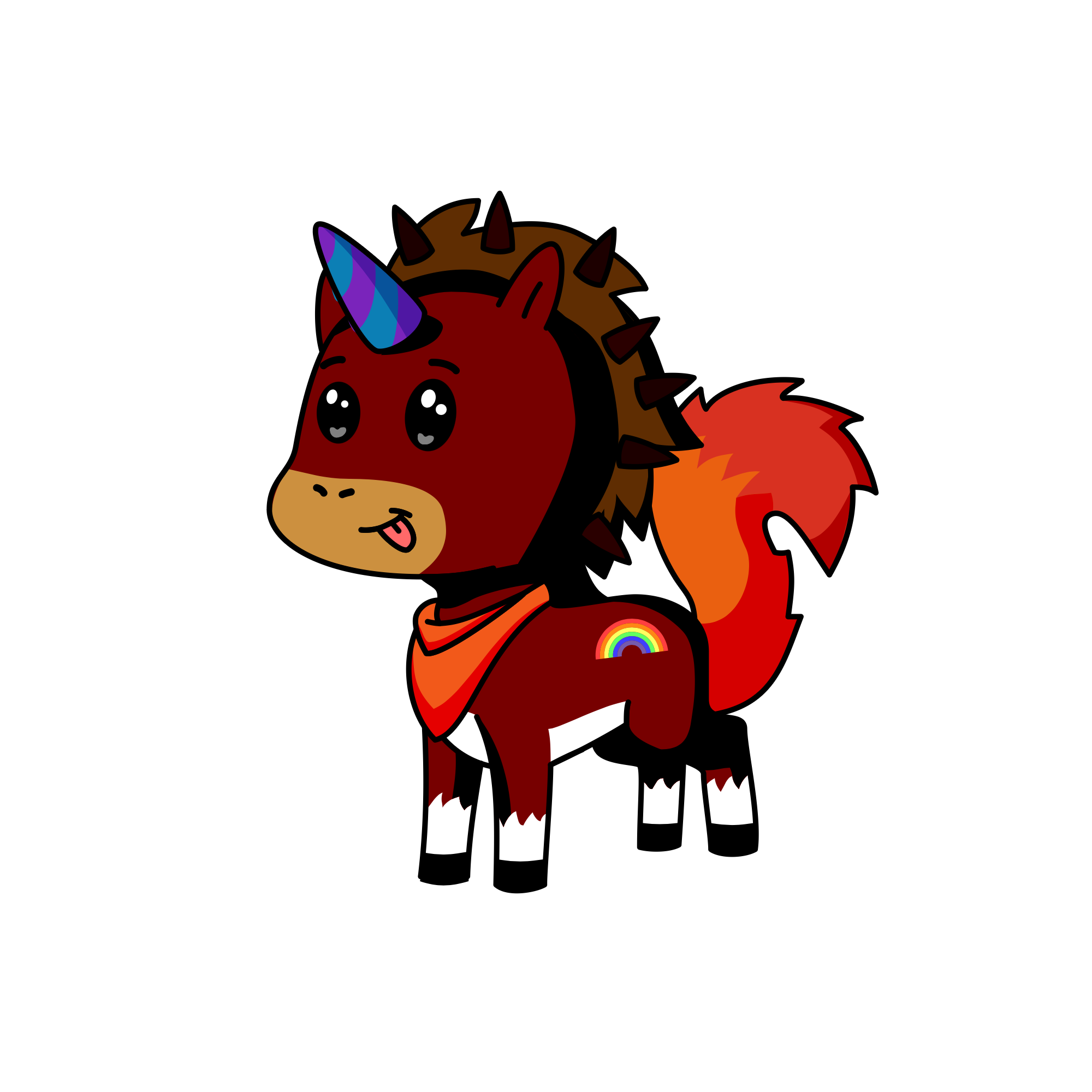 RAINBOW SPIKE, the unicorn