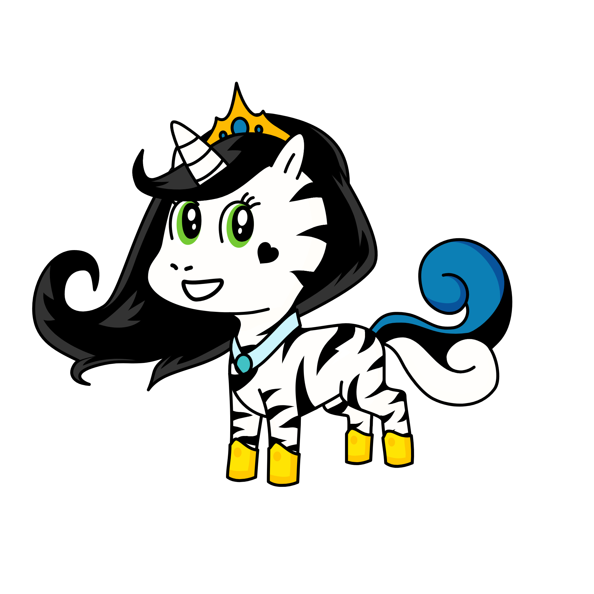 Queen Snowtiger, the unicorn