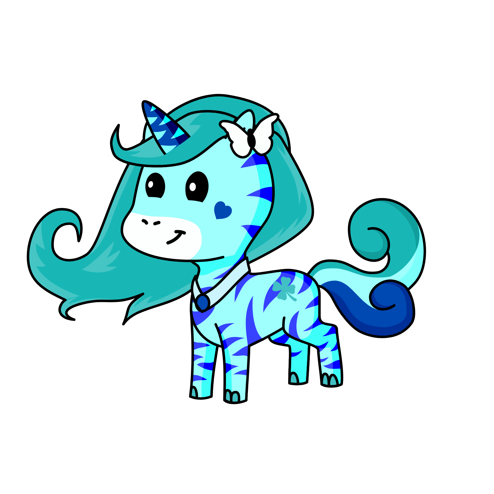Stripy, the unicorn