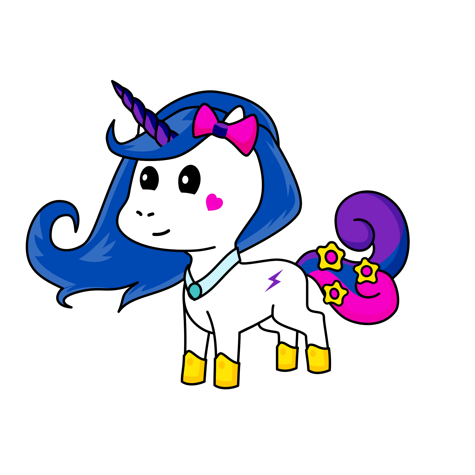 glitter sparkles , the unicorn