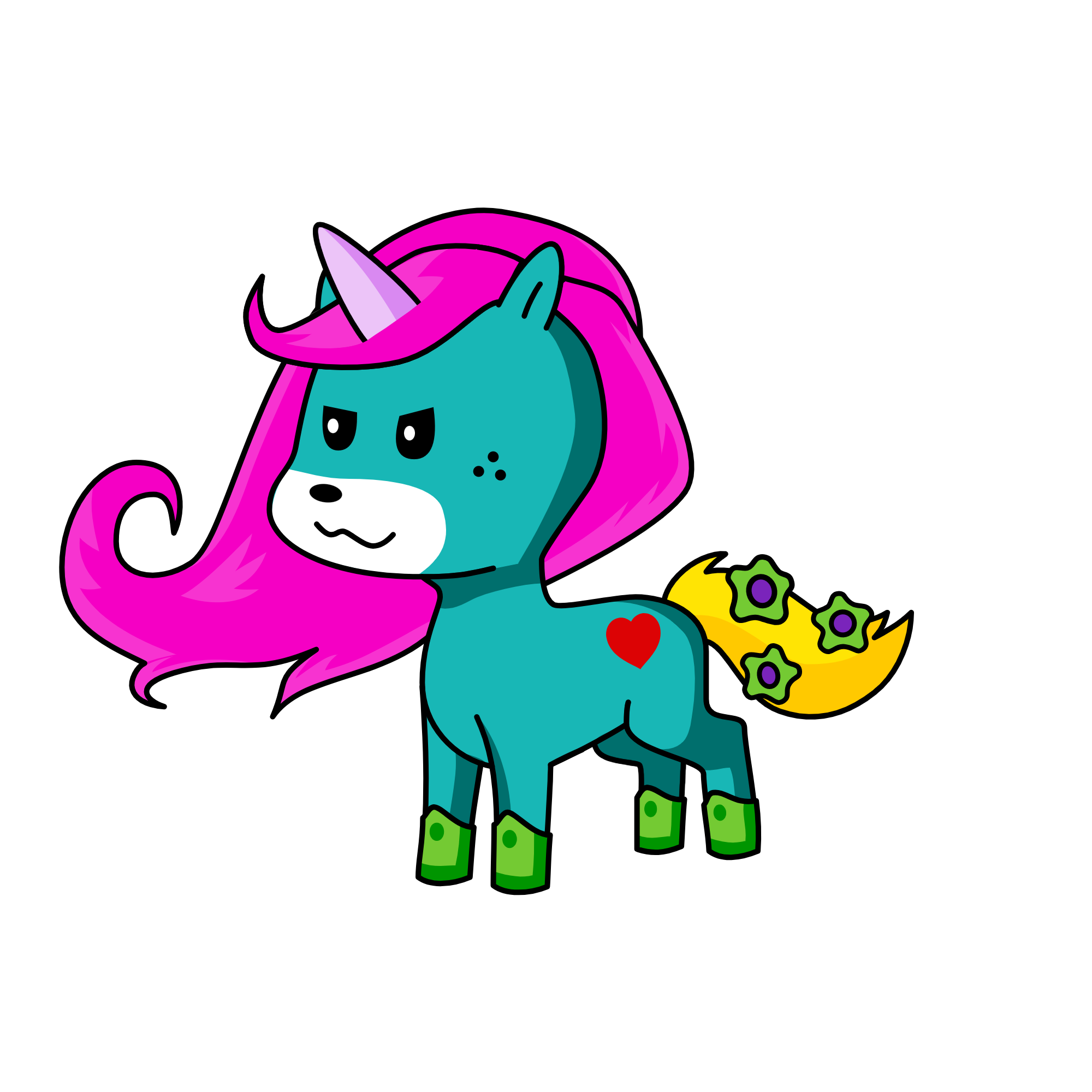 ur face, the unicorn